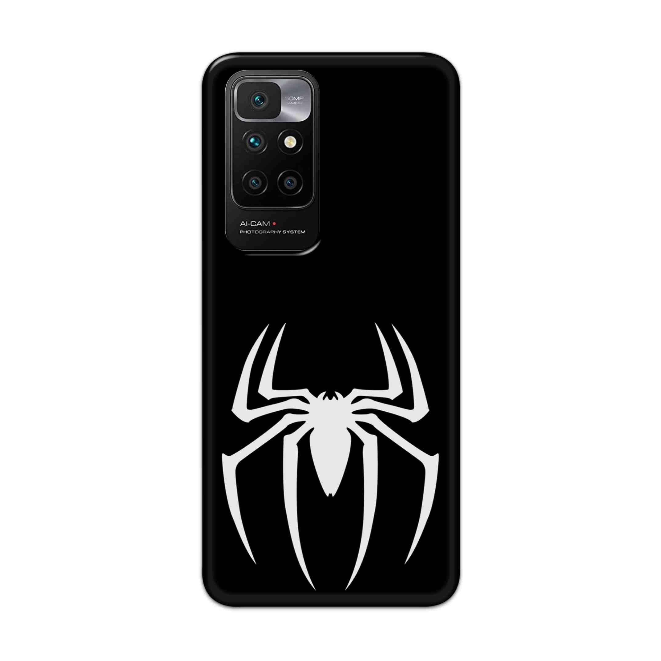 Buy Black Spiderman Logo Hard Back Mobile Phone Case Cover For Redmi 10 Prime Online