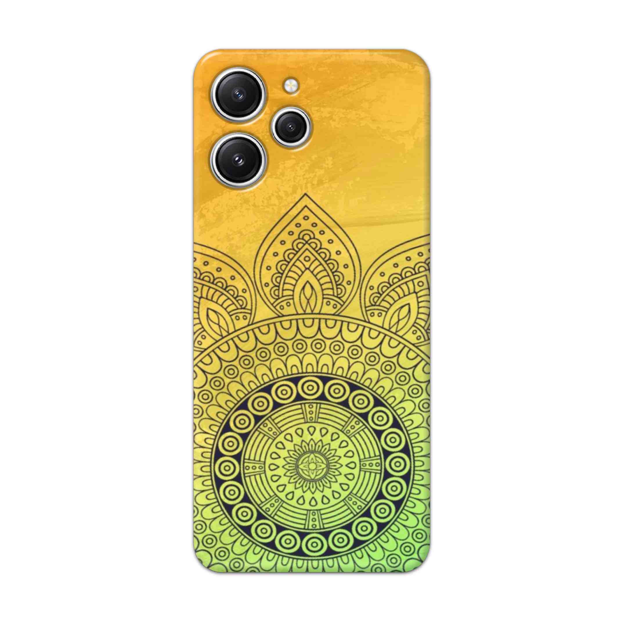 Buy Yellow Rangoli Hard Back Mobile Phone Case/Cover For Redmi 12 4G Online