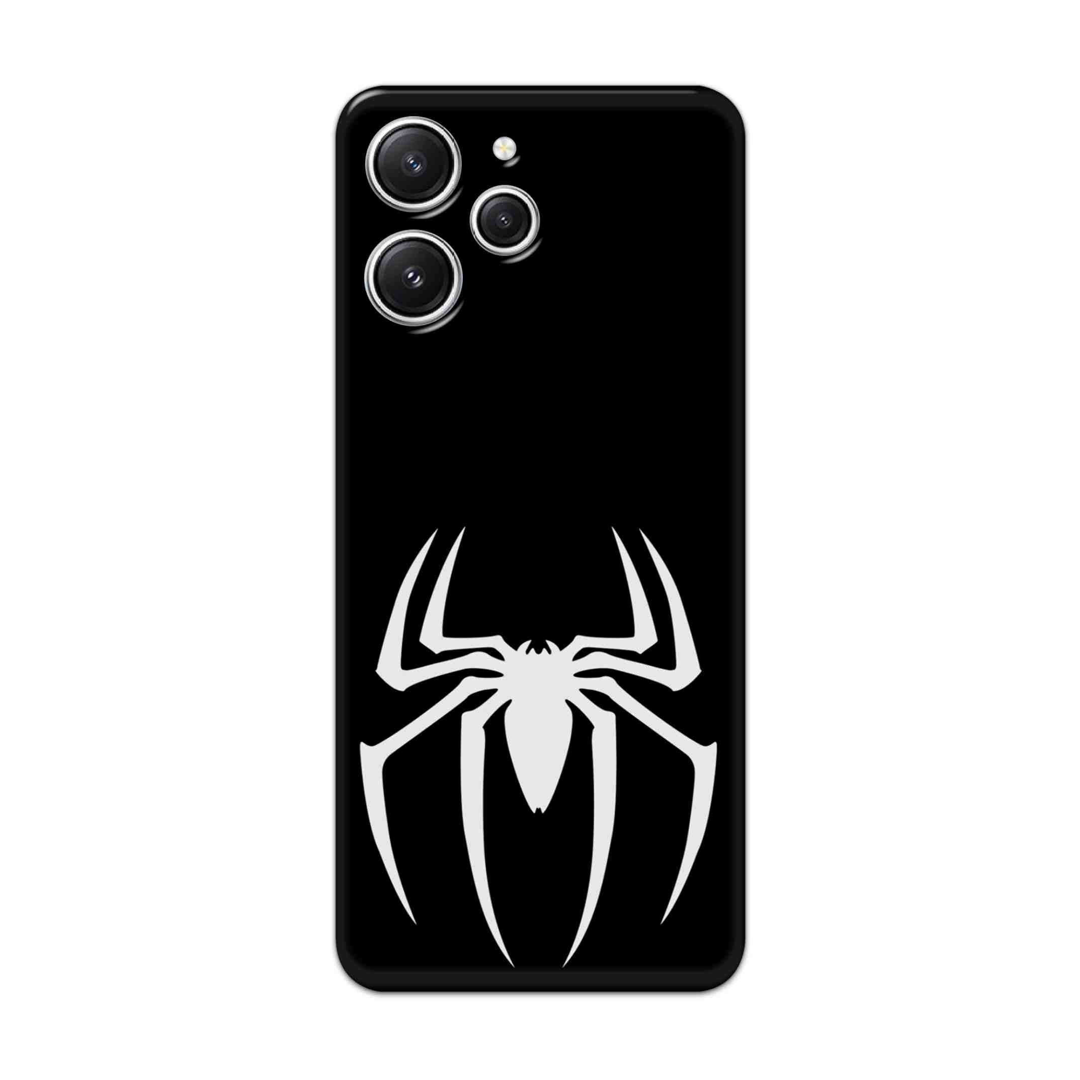 Buy Black Spiderman Logo Hard Back Mobile Phone Case/Cover For Redmi 12 4G Online