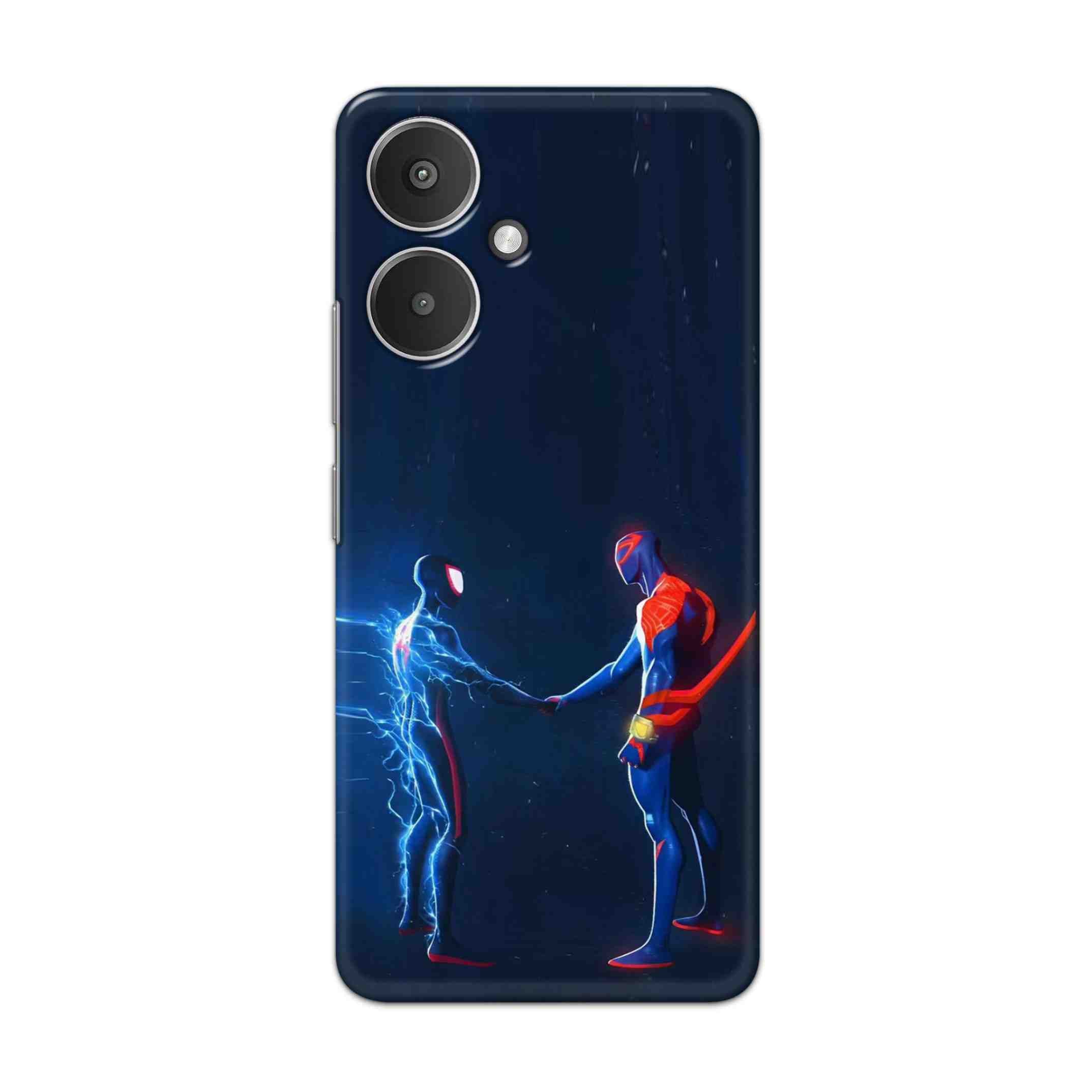 Buy Miles Morales Meet With Spiderman Hard Back Mobile Phone Case/Cover For Redmi 13C 5G Online