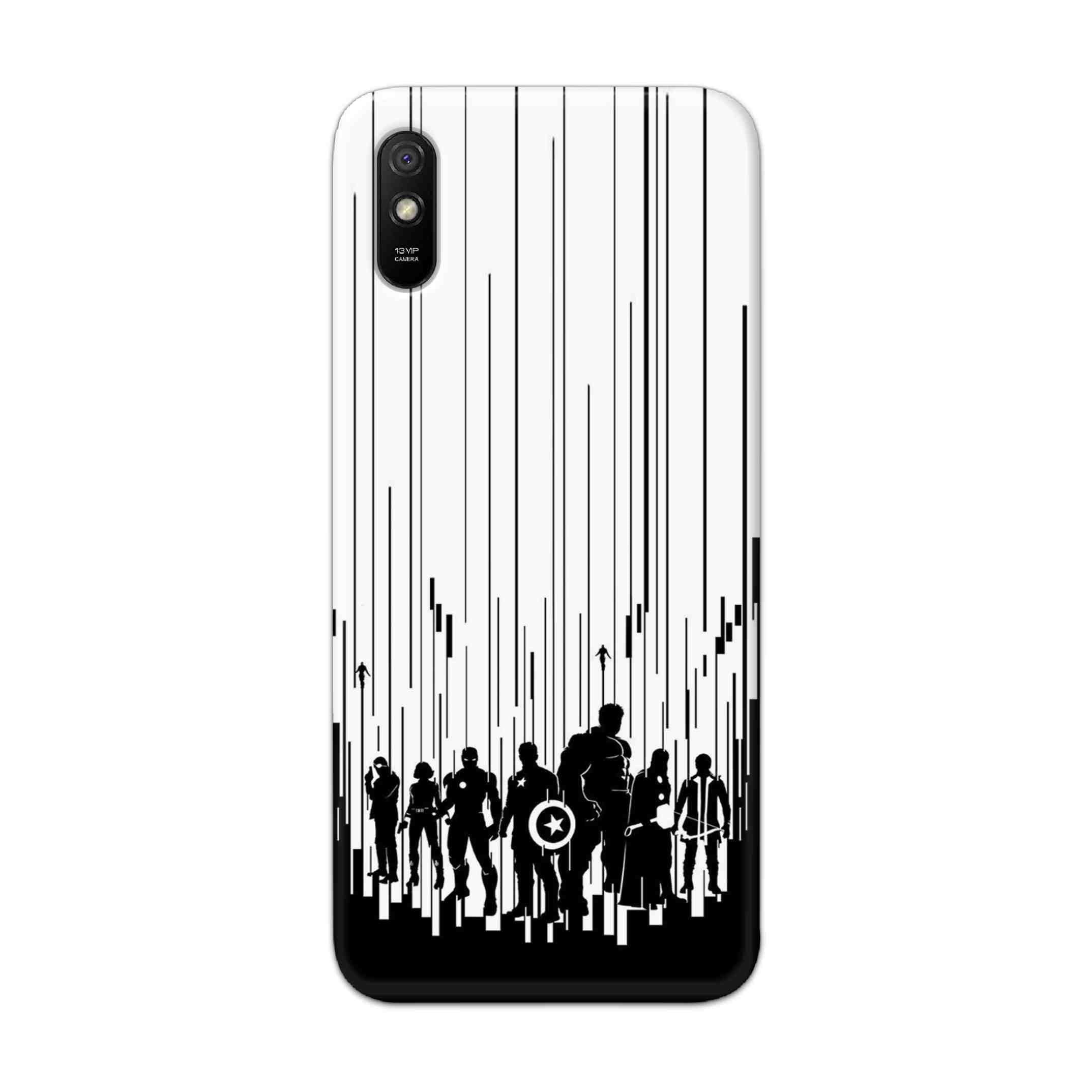 Buy Black And White Avengers Hard Back Mobile Phone Case Cover For Redmi 9A Online