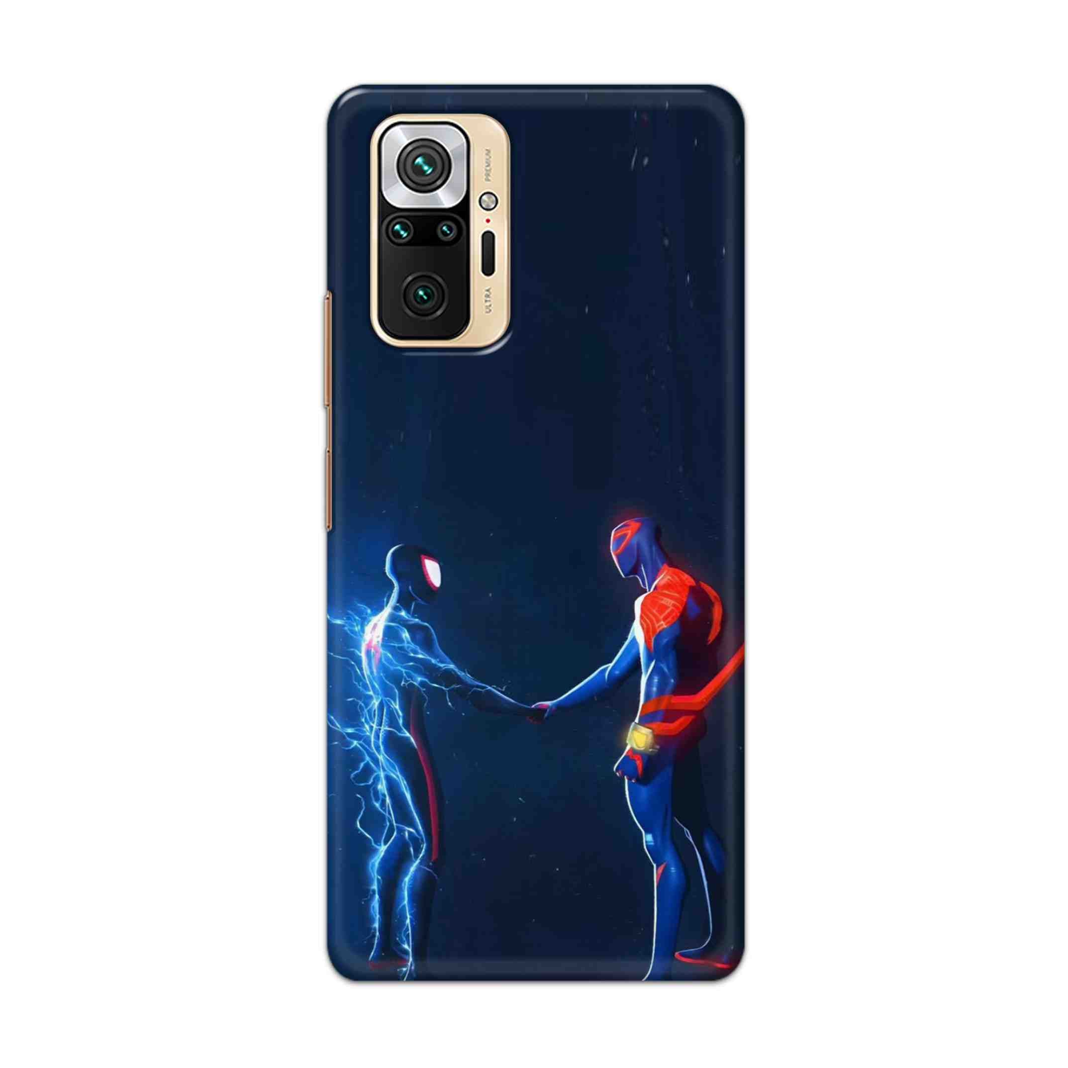 Buy Miles Morales Meet With Spiderman Hard Back Mobile Phone Case Cover For Redmi Note 10 Pro Online