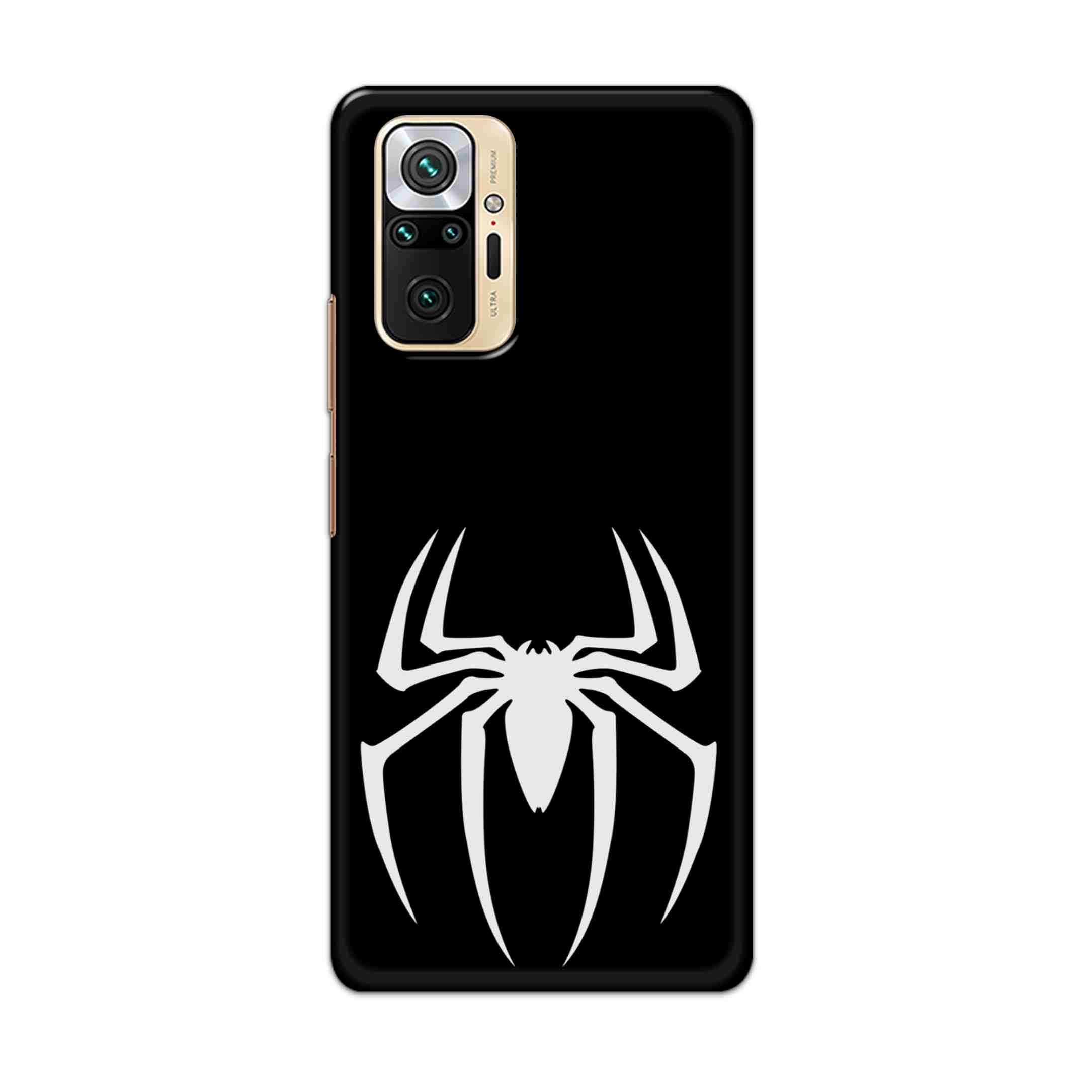 Buy Black Spiderman Logo Hard Back Mobile Phone Case Cover For Redmi Note 10 Pro Online