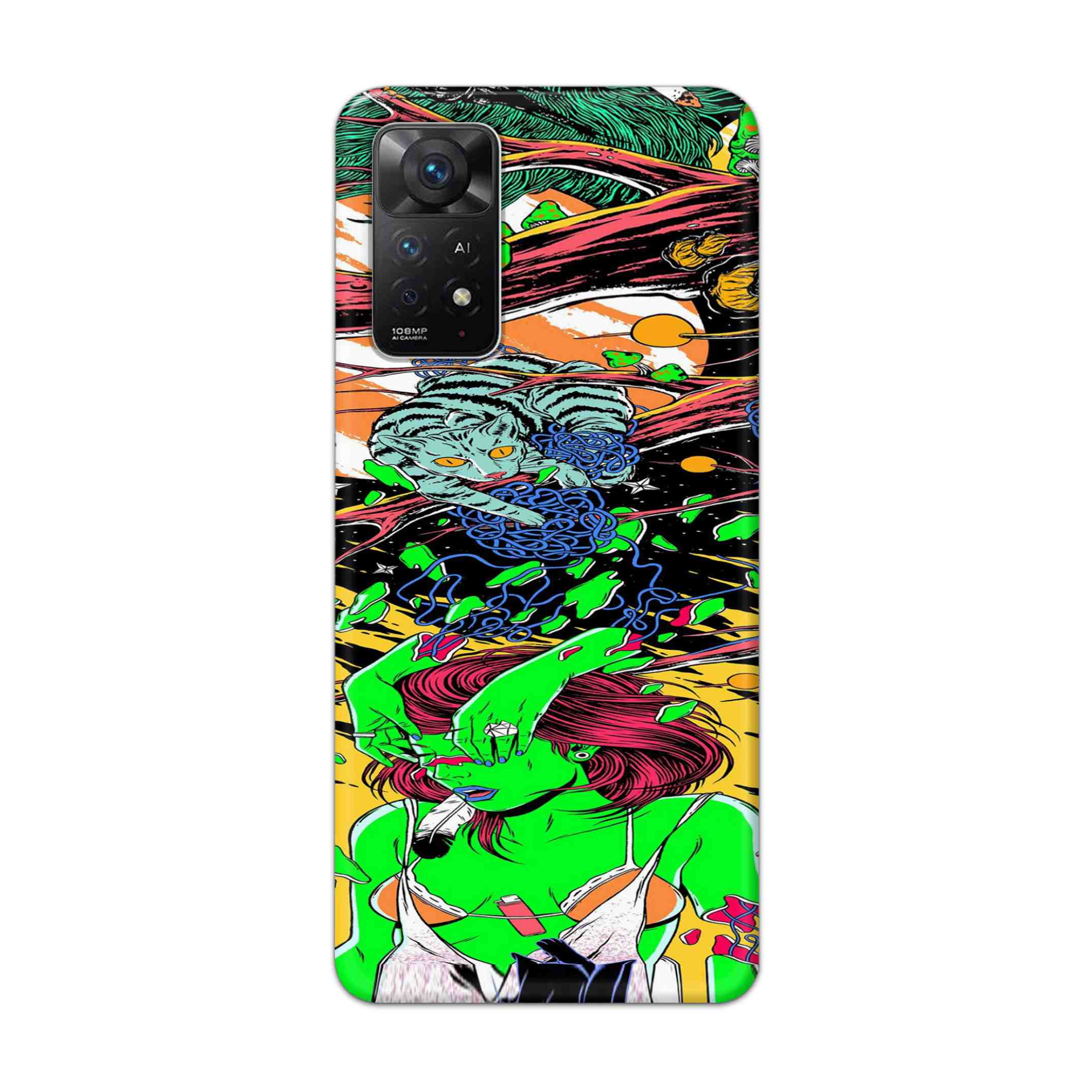 Buy Green Girl Art Hard Back Mobile Phone Case Cover For Redmi Note 11 Pro Plus Online