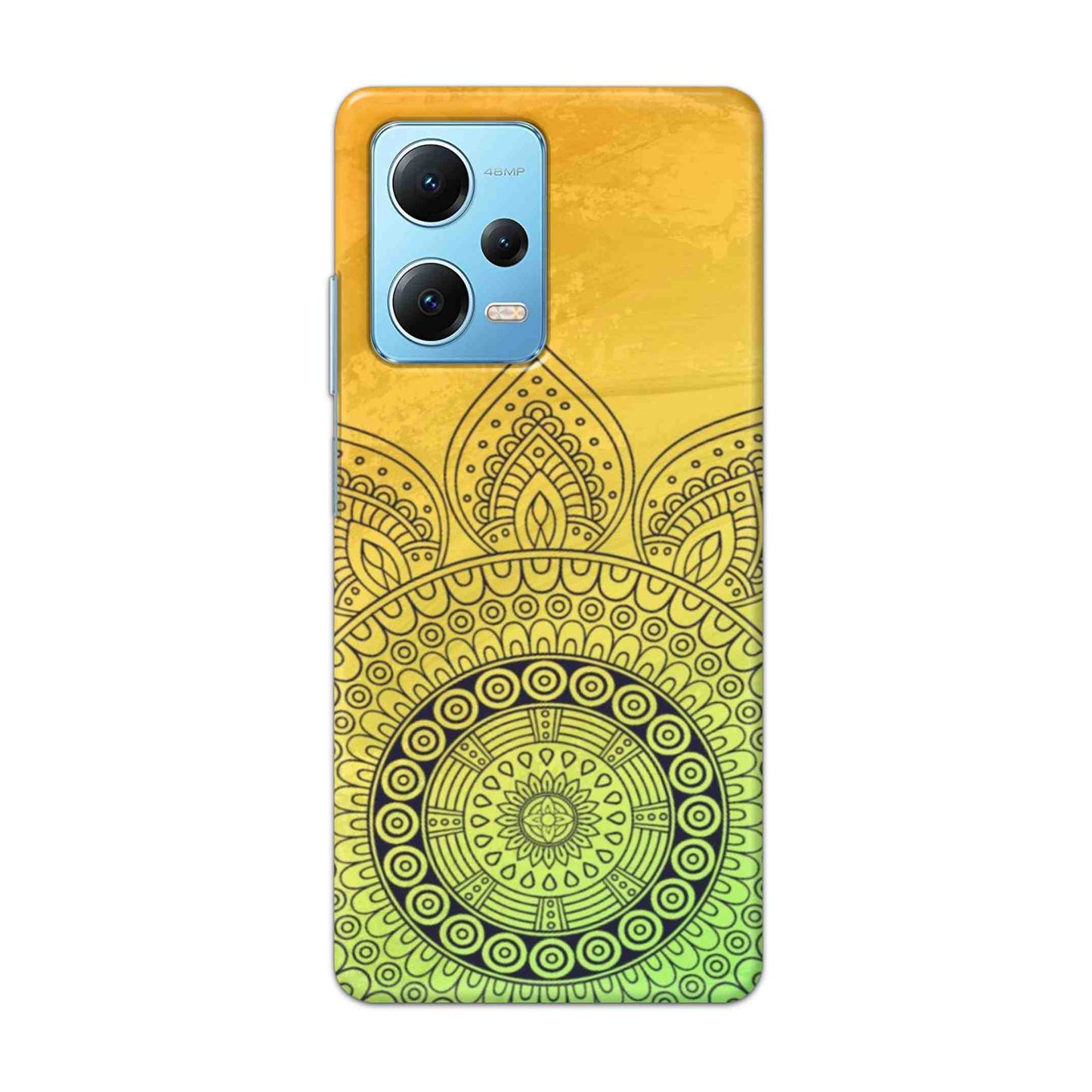 Buy Yellow Rangoli Hard Back Mobile Phone Case Cover For Redmi Note 12 5G Online