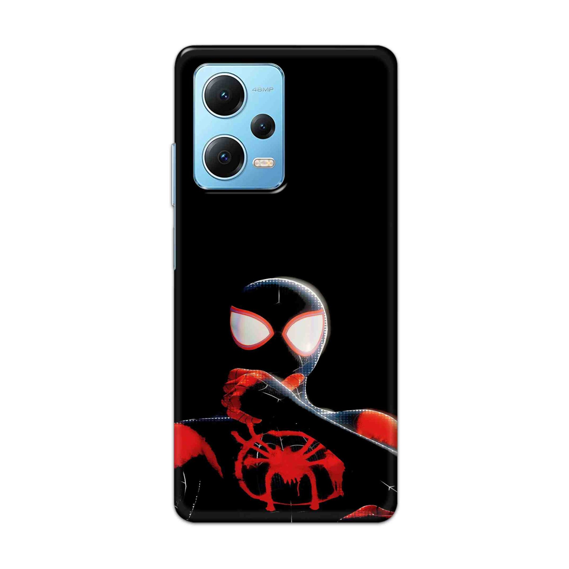 Buy Black Spiderman Hard Back Mobile Phone Case Cover For Redmi Note 12 5G Online