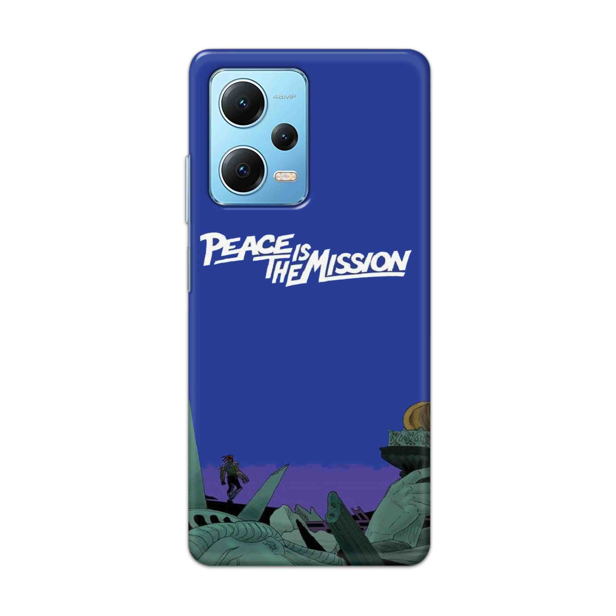 Buy Peace Is The Misson Hard Back Mobile Phone Case Cover For Redmi Note 12 5G Online
