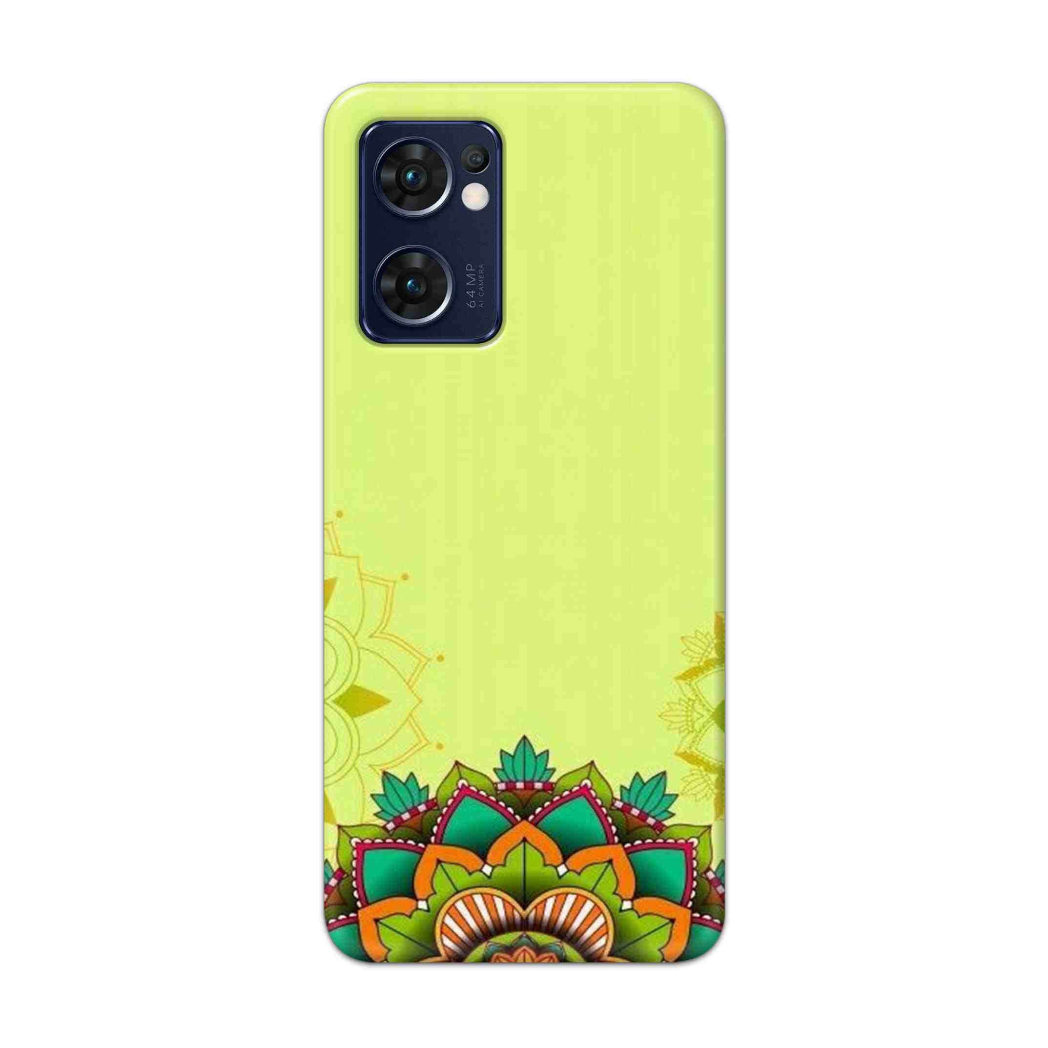Buy Flower Mandala Hard Back Mobile Phone Case Cover For Reno 7 5G Online