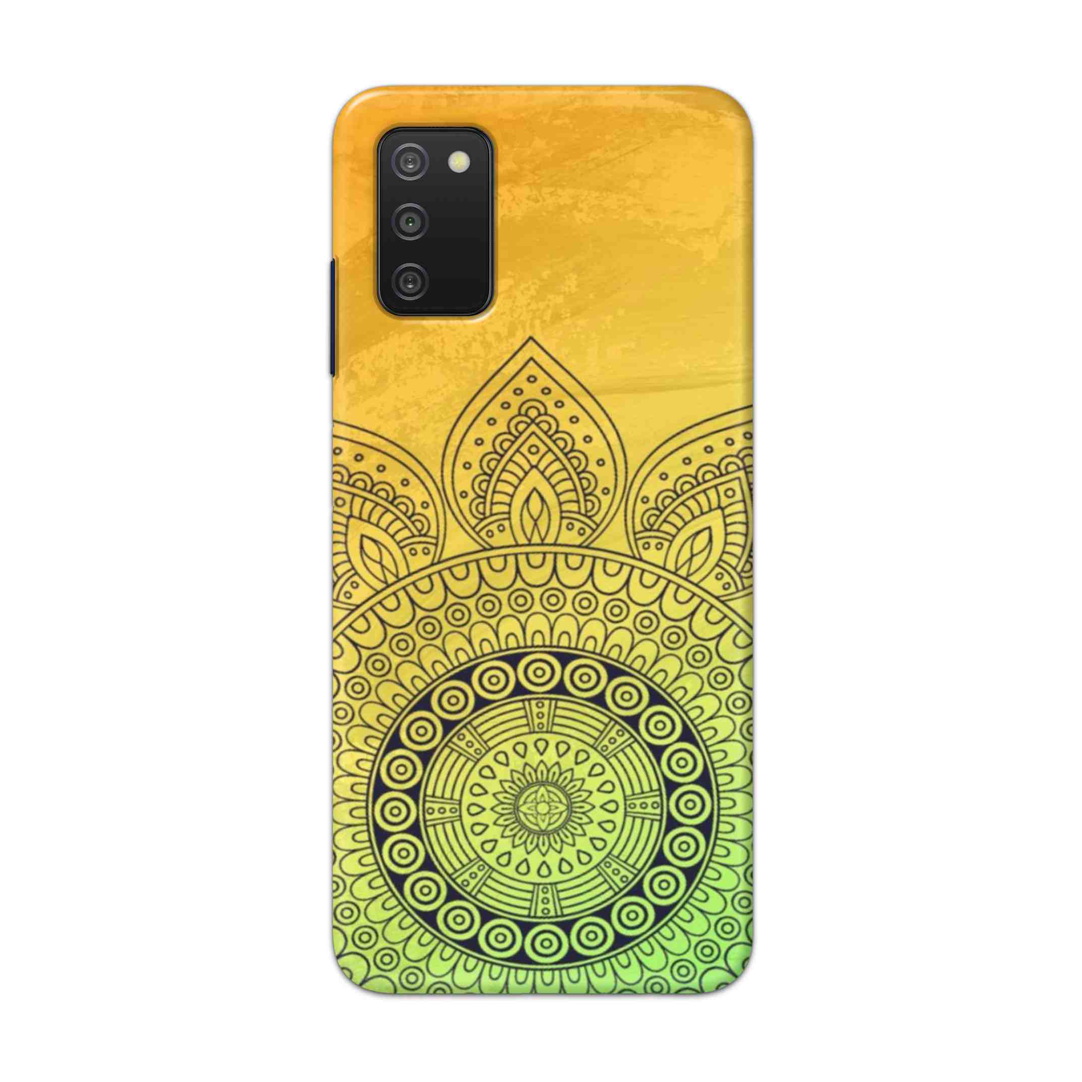 Buy Yellow Rangoli Hard Back Mobile Phone Case Cover For Samsung A03s Online