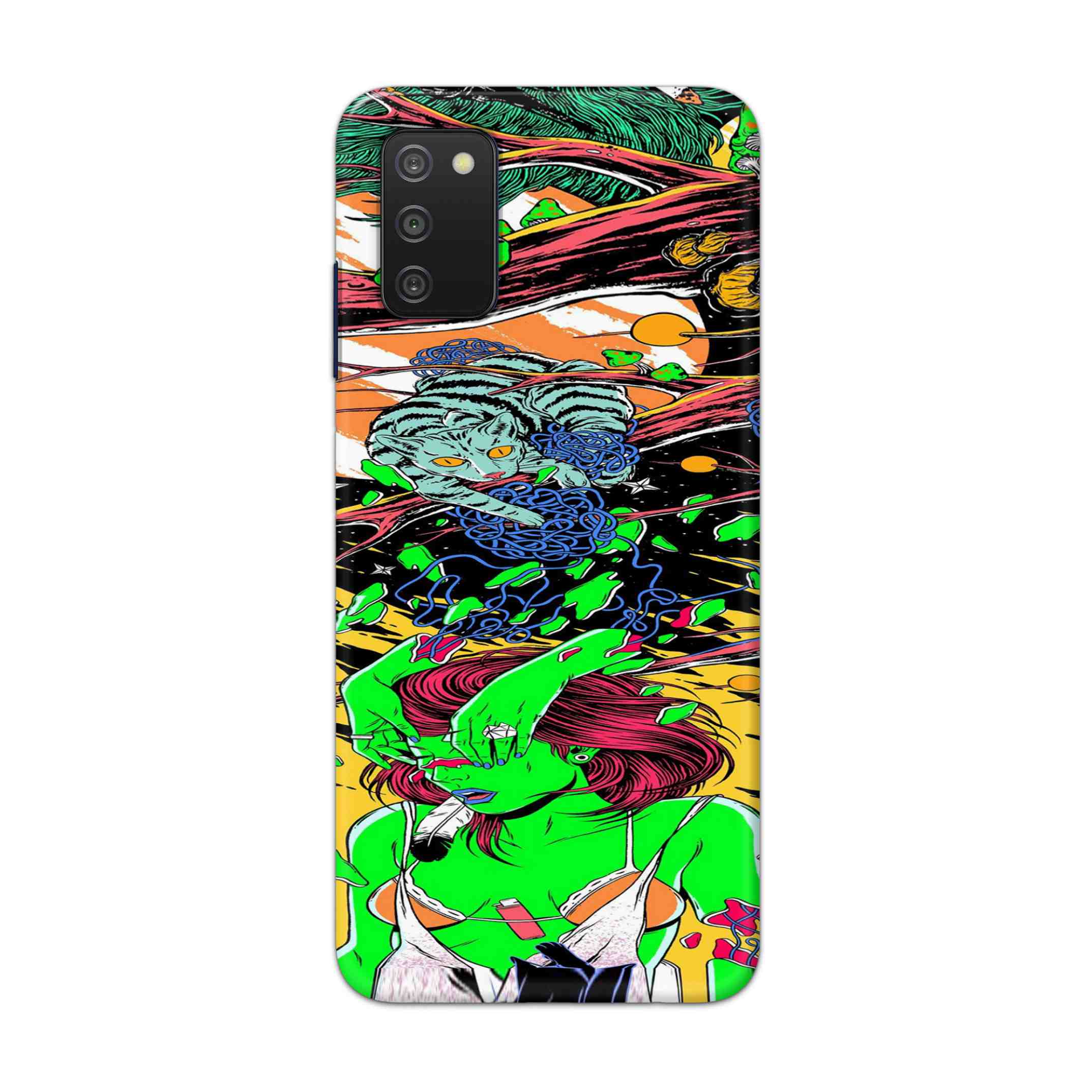 Buy Green Girl Art Hard Back Mobile Phone Case Cover For Samsung A03s Online