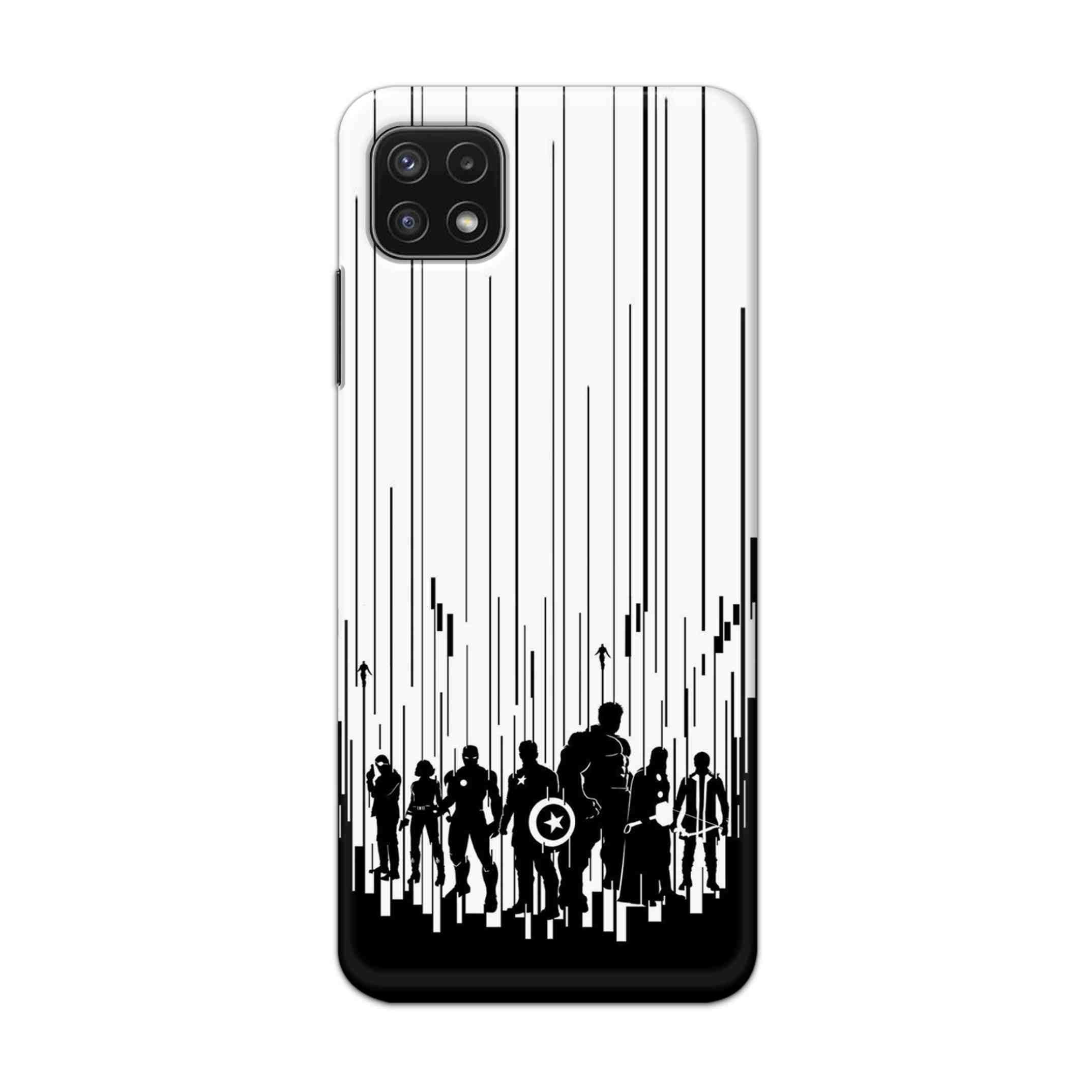 Buy Black And White Avengers Hard Back Mobile Phone Case Cover For Samsung A22 5G Online