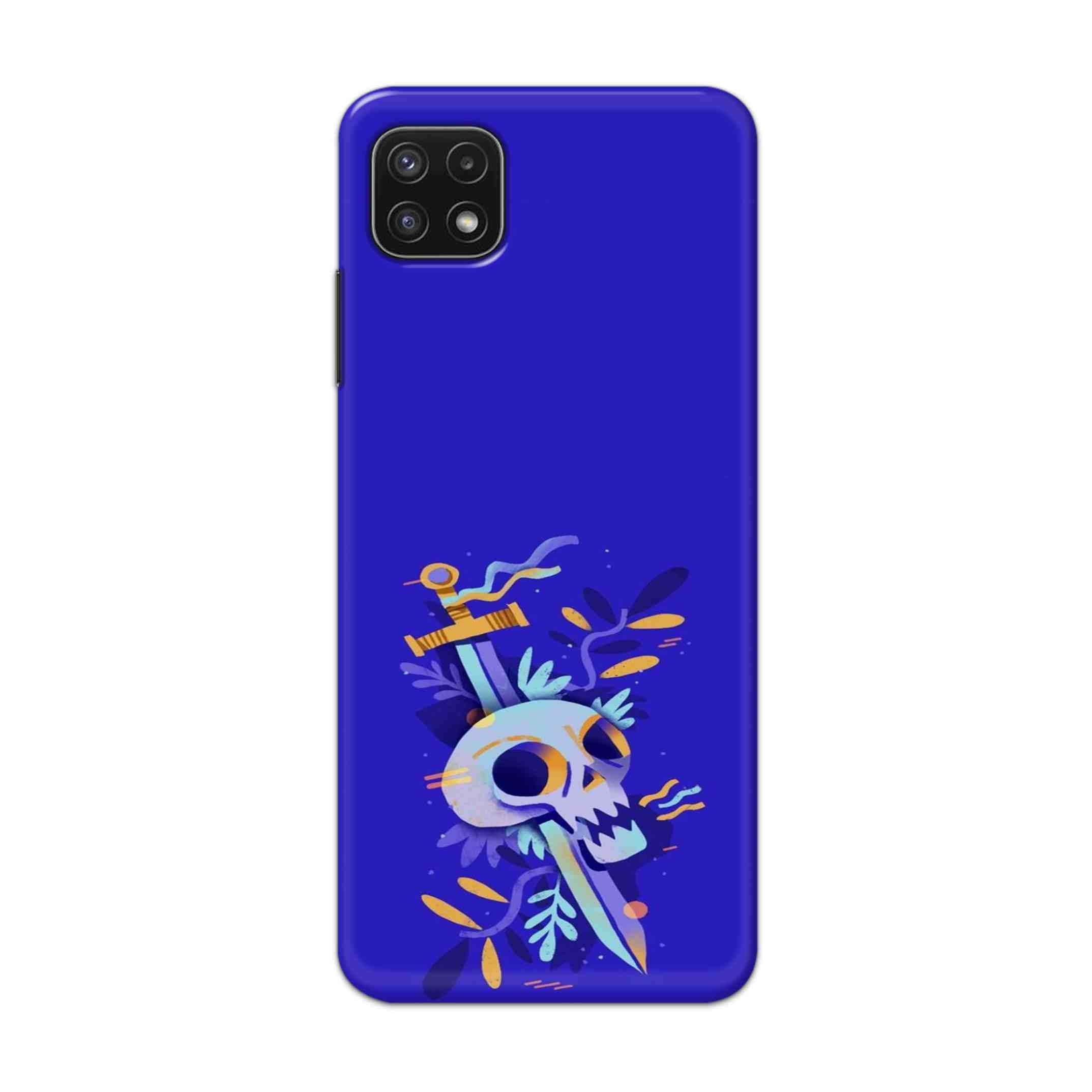 Buy Blue Skull Hard Back Mobile Phone Case Cover For Samsung A22 5G Online