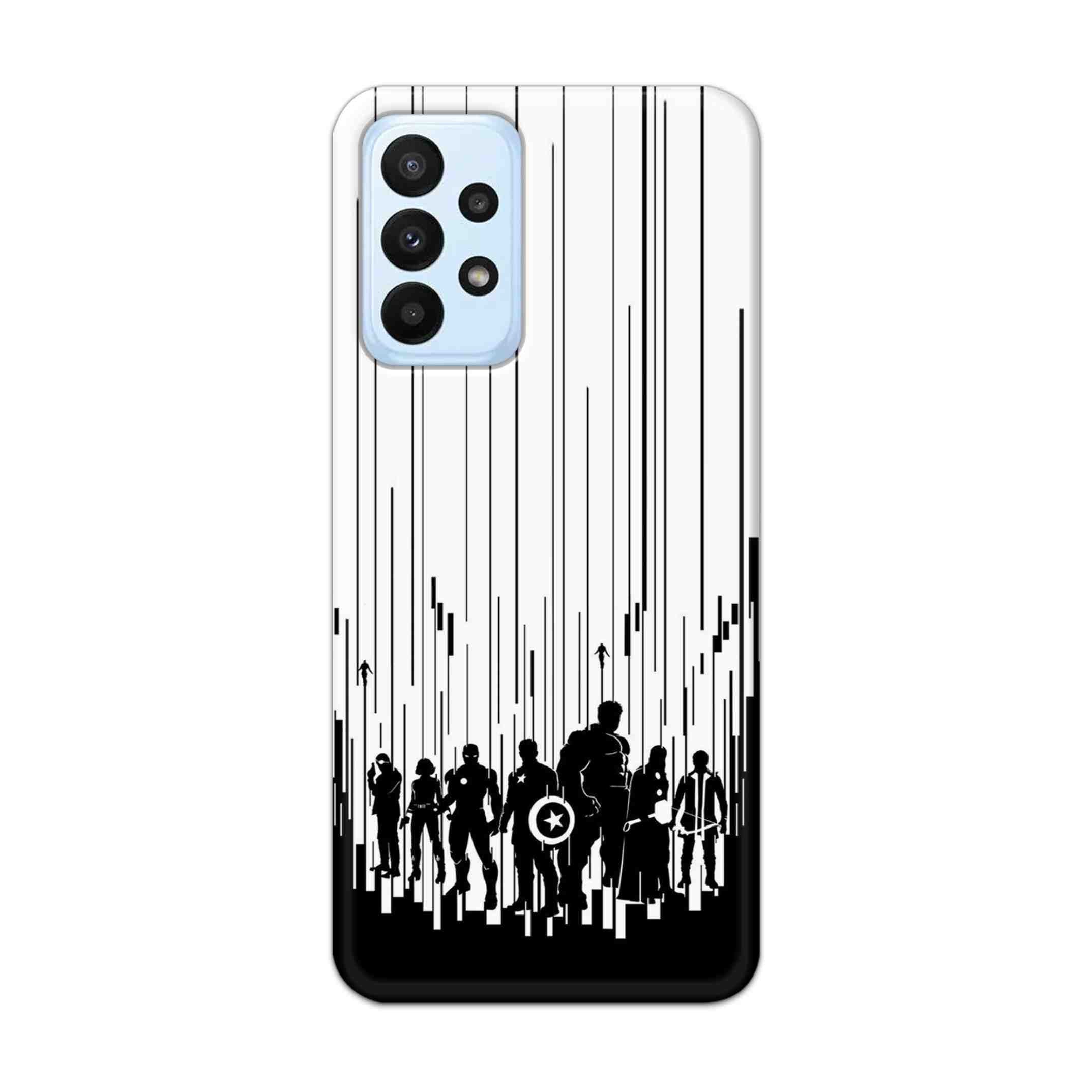 Buy Black And White Avengers Hard Back Mobile Phone Case Cover For Samsung A23 Online