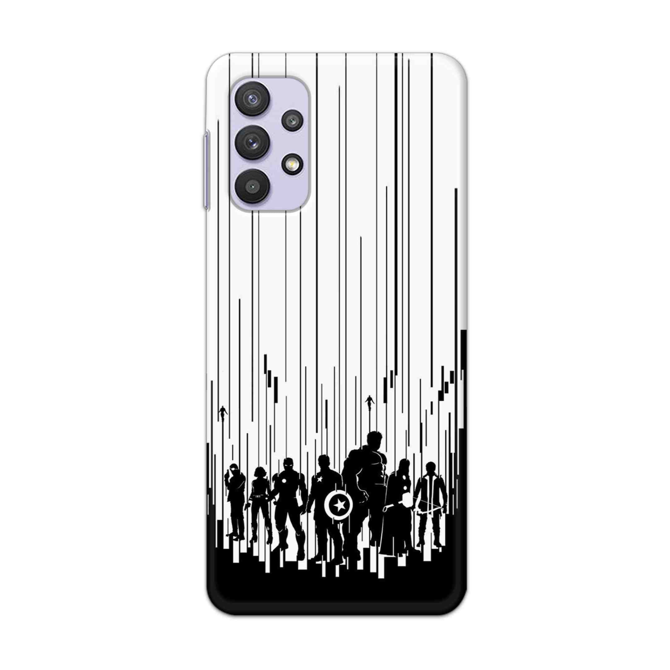 Buy Black And White Avengers Hard Back Mobile Phone Case Cover For Samsung A32 4G Online