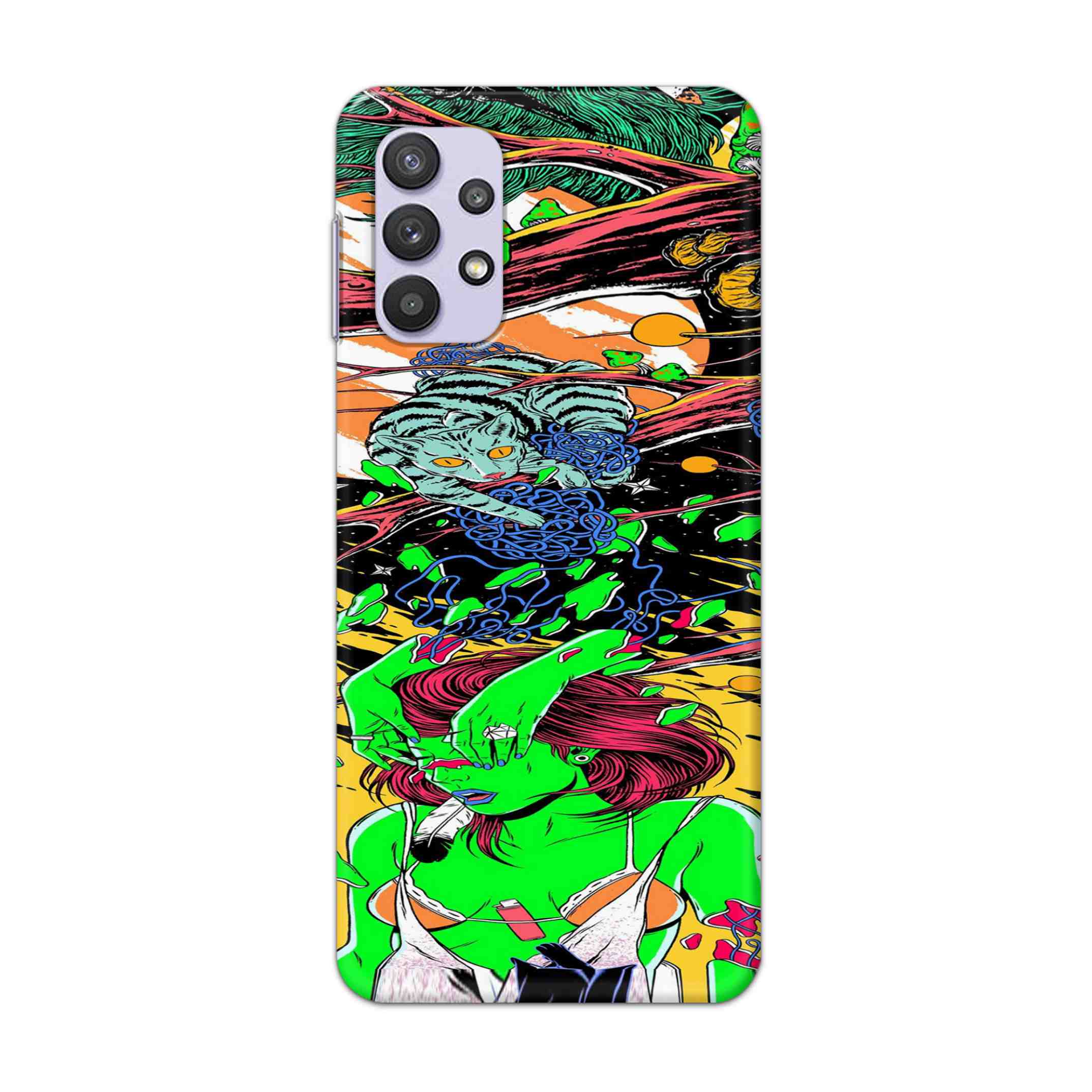 Buy Green Girl Art Hard Back Mobile Phone Case Cover For Samsung A32 5G Online