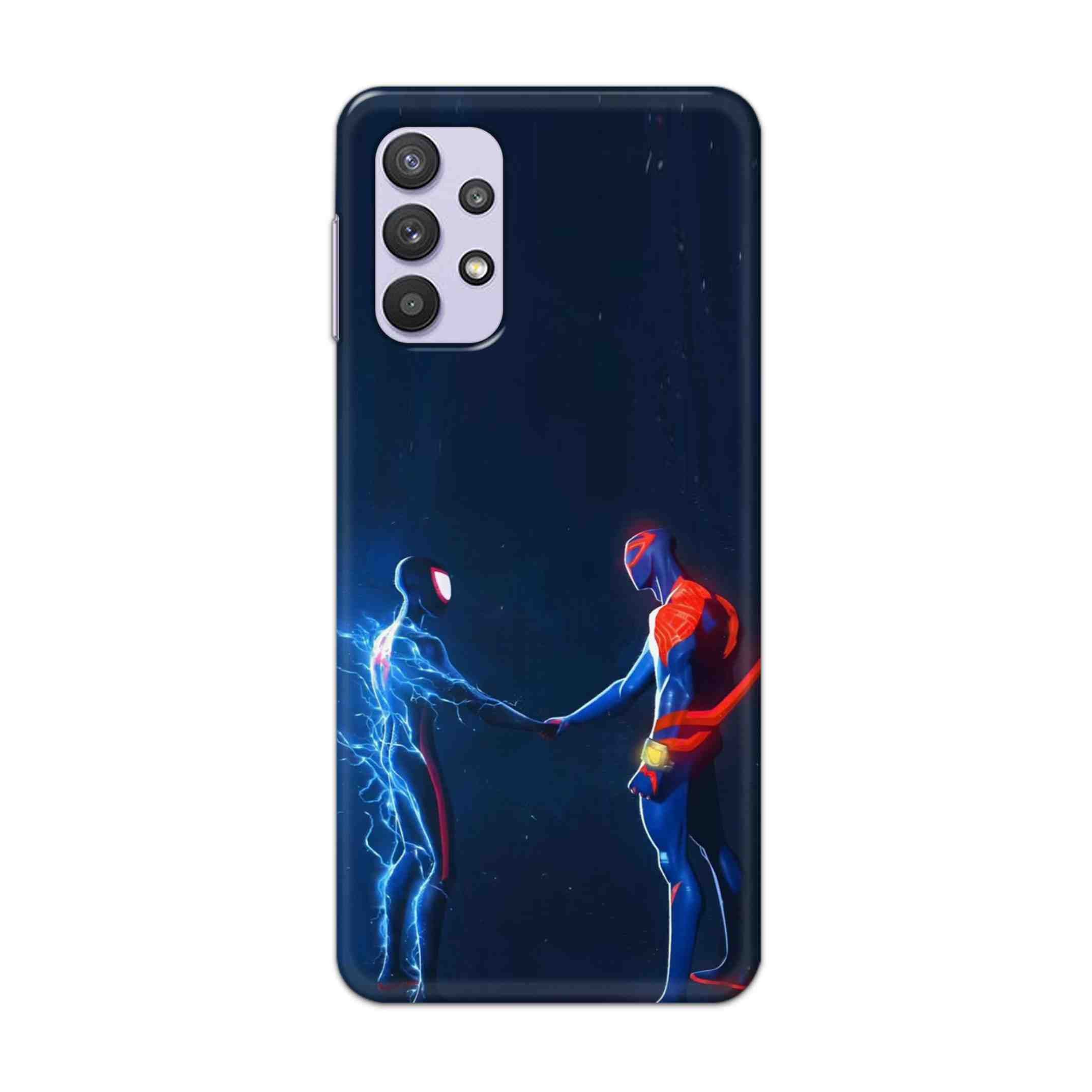 Buy Miles Morales Meet With Spiderman Hard Back Mobile Phone Case Cover For Samsung A32 5G Online