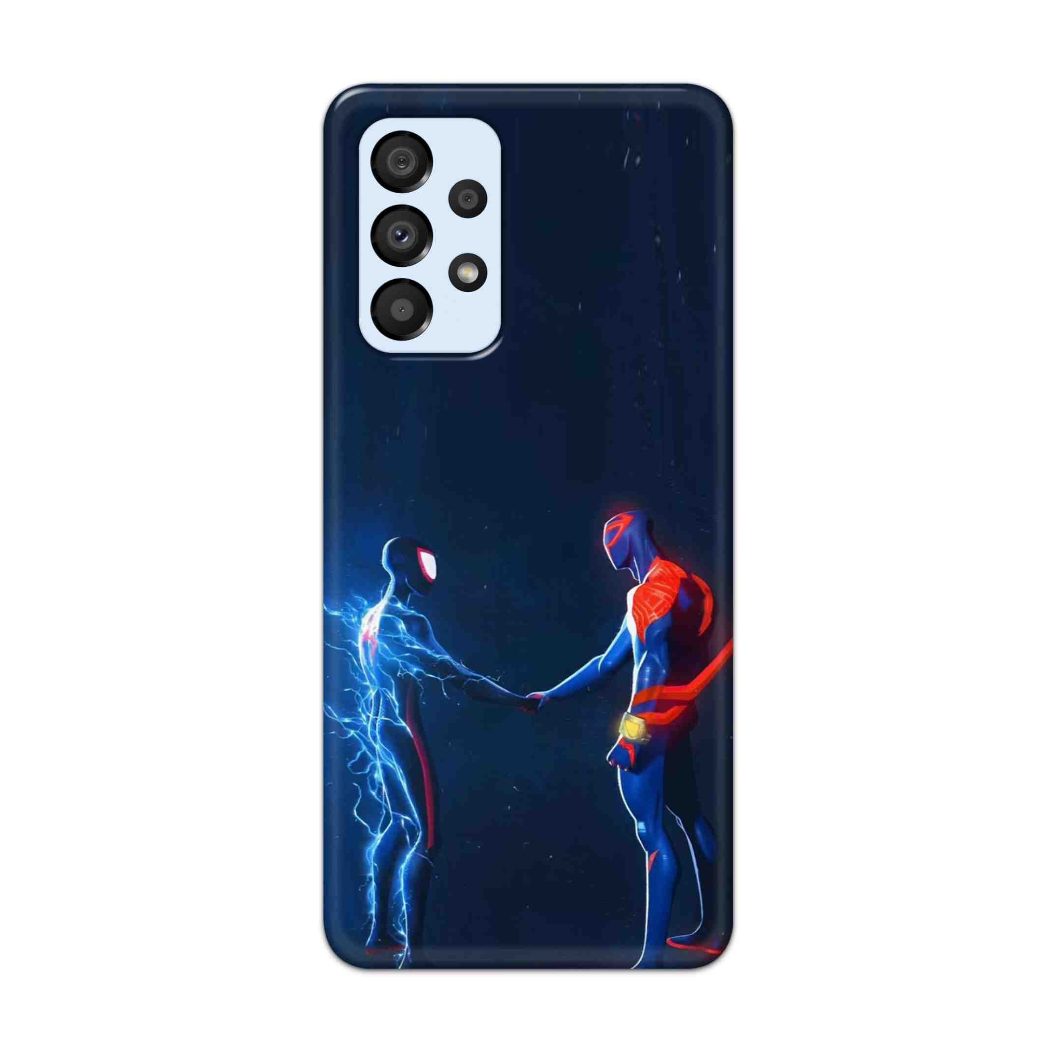 Buy Miles Morales Meet With Spiderman Hard Back Mobile Phone Case Cover For Samsung A33 5G Online