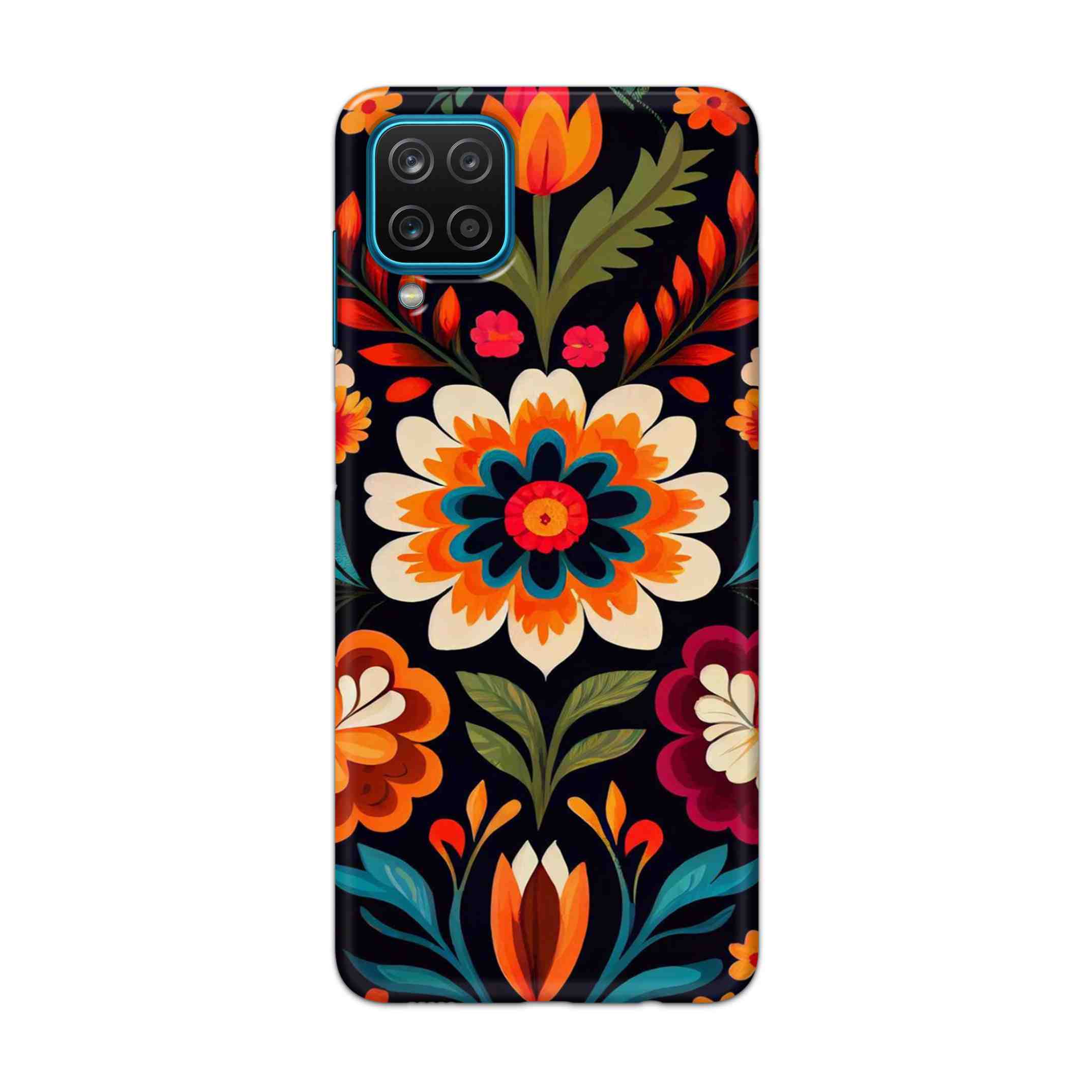 Buy Flower Hard Back Mobile Phone Case Cover For Samsung Galaxy A12 Online