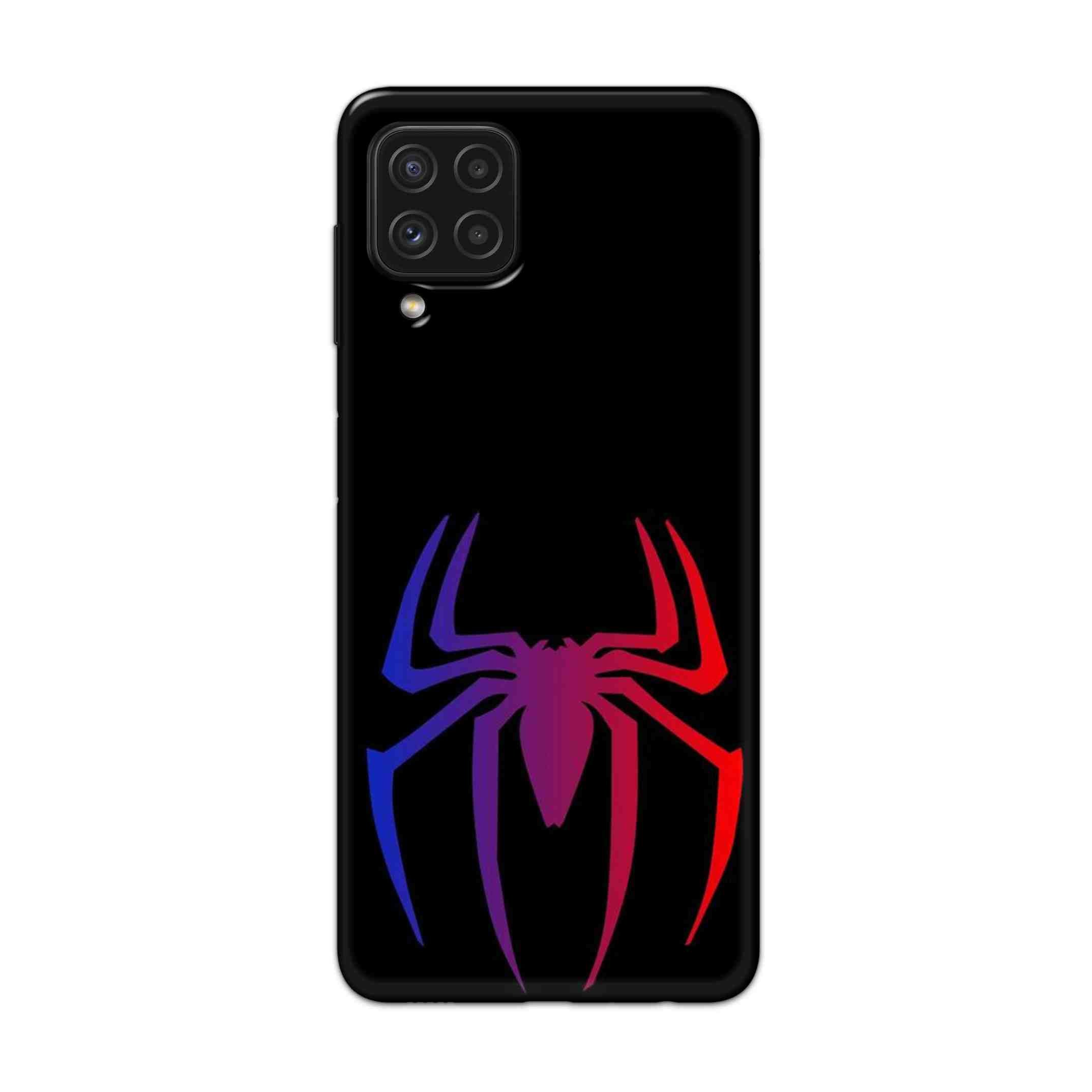 Buy Neon Spiderman Logo Hard Back Mobile Phone Case Cover For Samsung Galaxy A22 Online