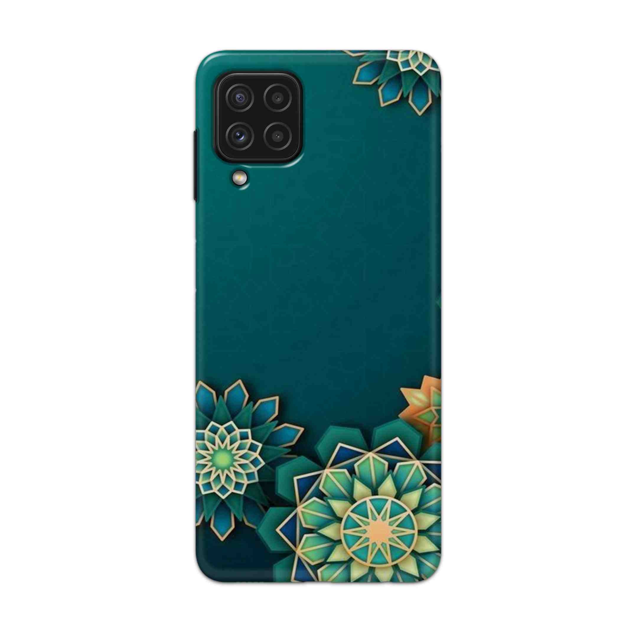 Buy Green Flower Hard Back Mobile Phone Case Cover For Samsung Galaxy A22 Online