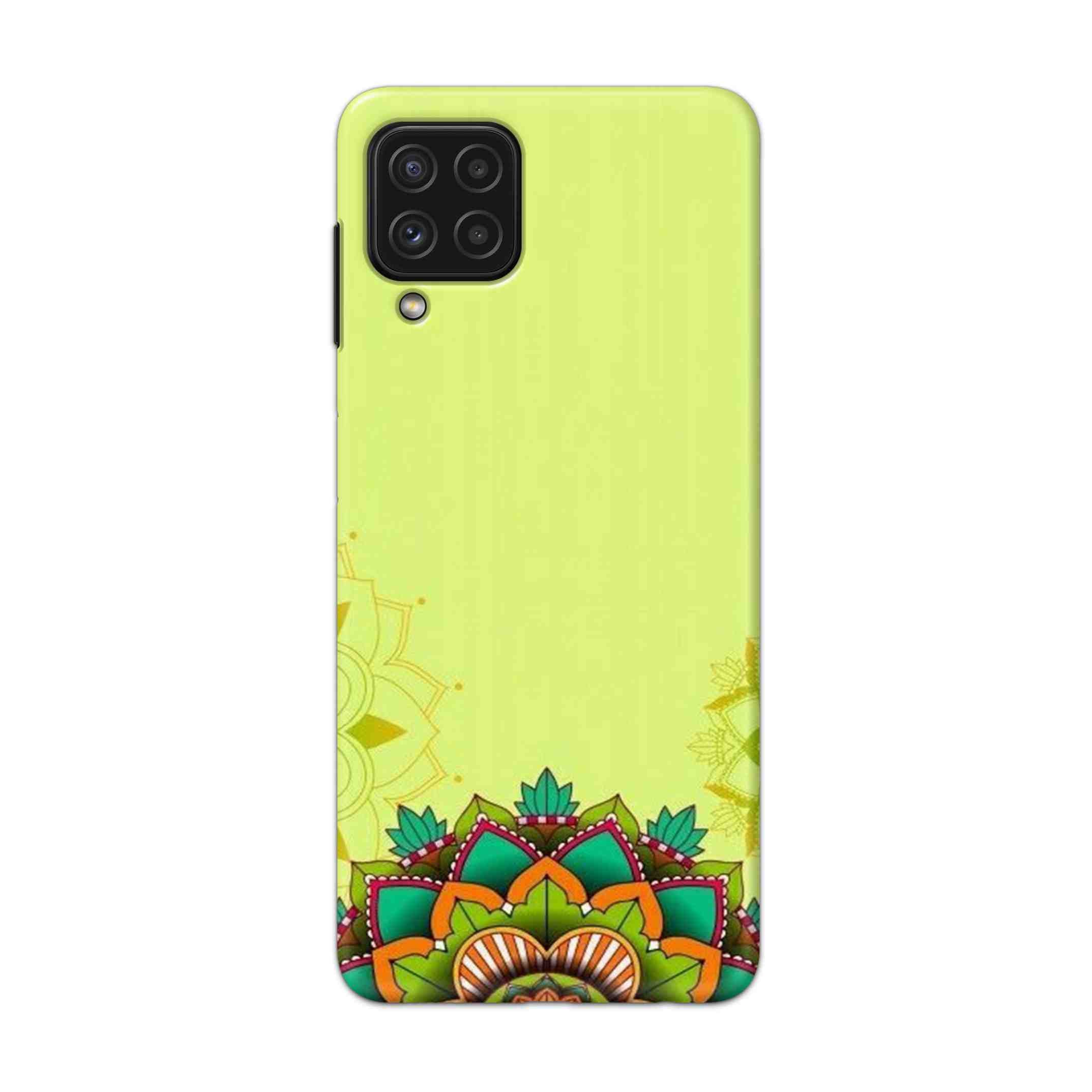 Buy Flower Mandala Hard Back Mobile Phone Case Cover For Samsung Galaxy A22 Online