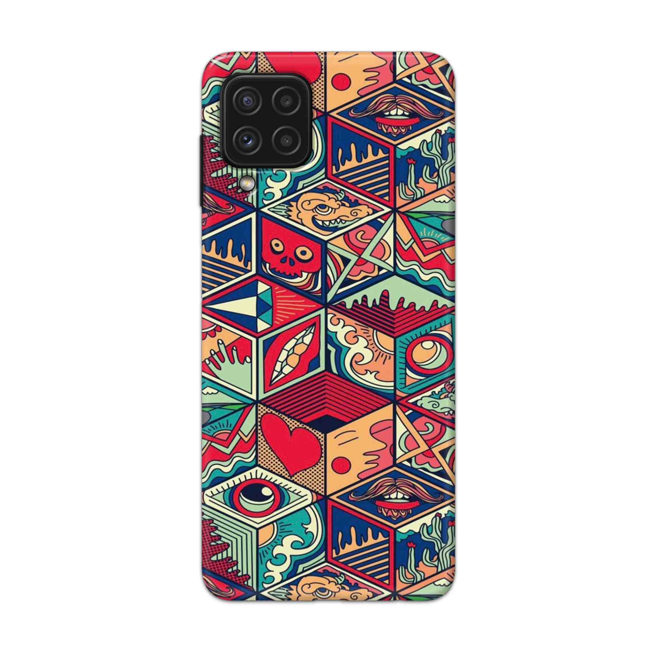 Buy Face Mandala Hard Back Mobile Phone Case Cover For Samsung Galaxy A22 Online