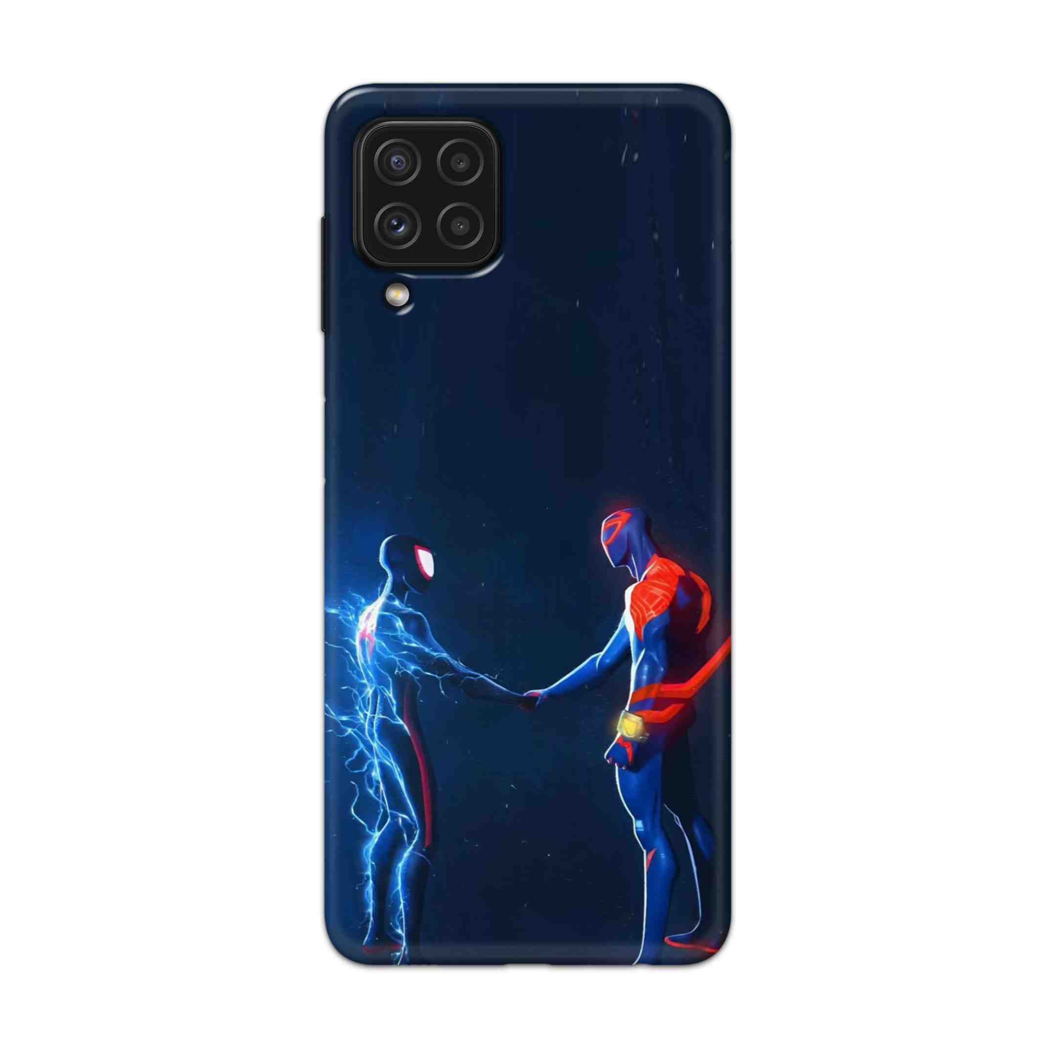 Buy Miles Morales Meet With Spiderman Hard Back Mobile Phone Case Cover For Samsung Galaxy A22 Online