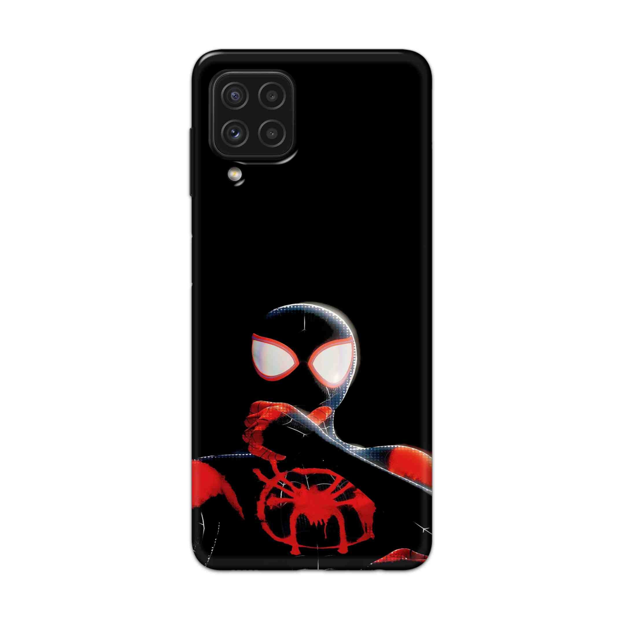 Buy Black Spiderman Hard Back Mobile Phone Case Cover For Samsung Galaxy A22 Online