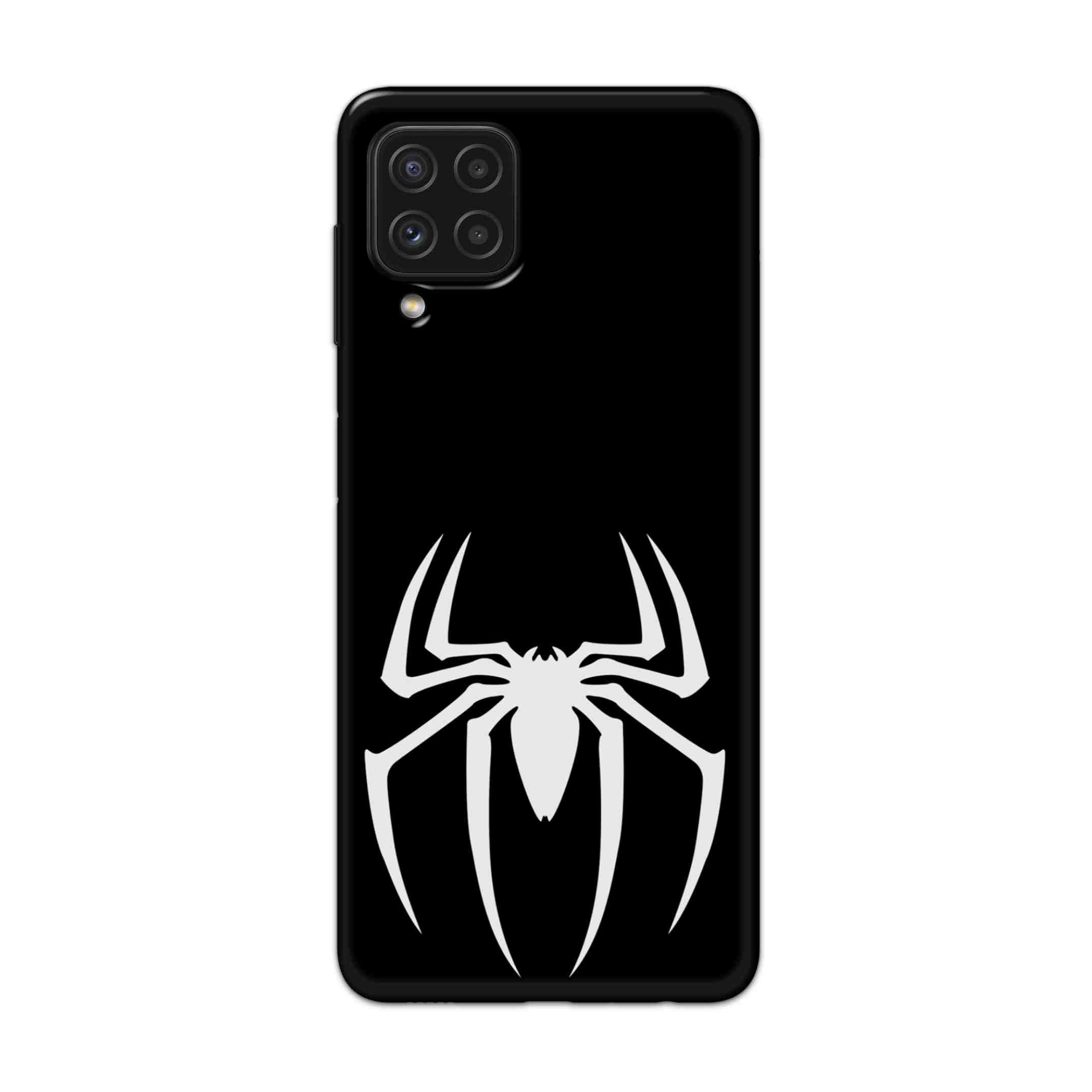 Buy Black Spiderman Logo Hard Back Mobile Phone Case Cover For Samsung Galaxy A22 Online