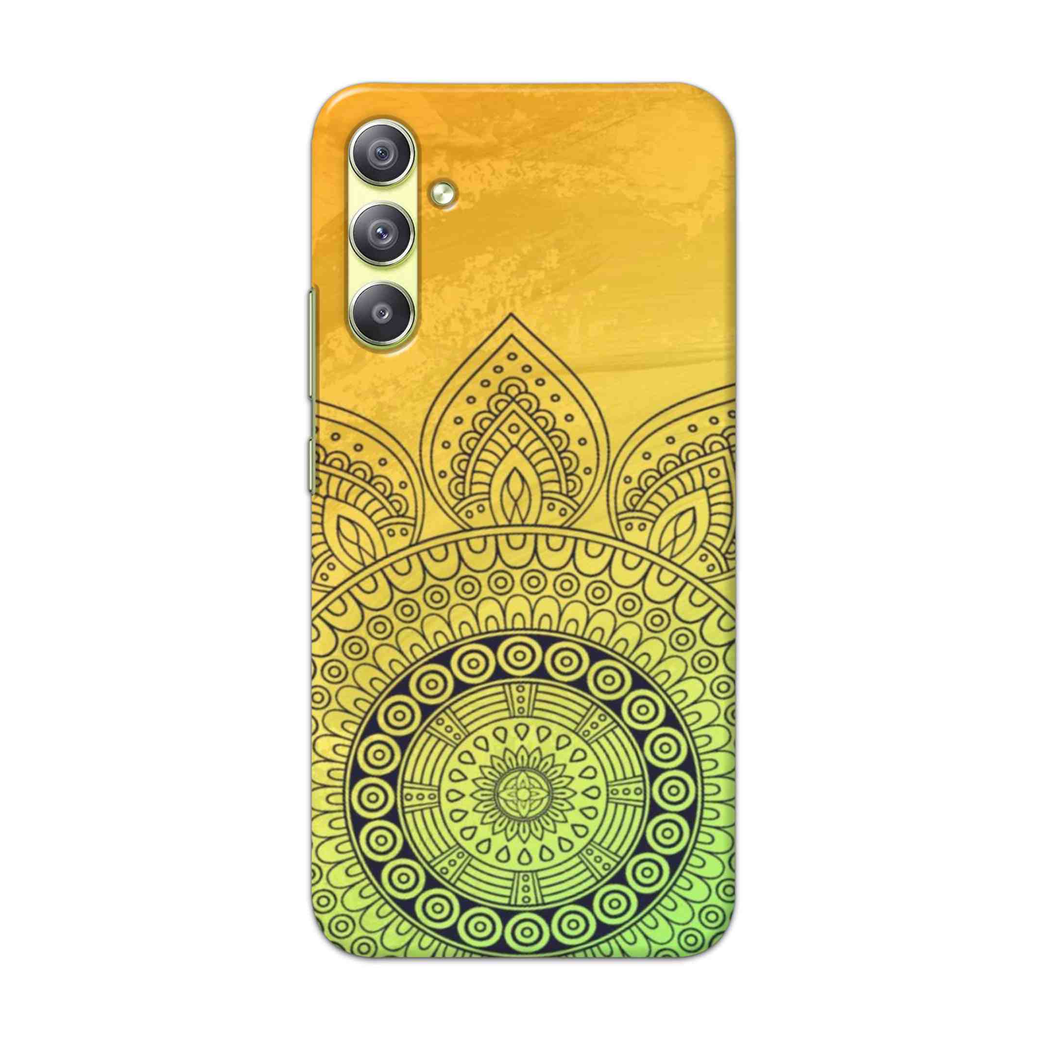 Buy Yellow Rangoli Hard Back Mobile Phone Case Cover For Samsung Galaxy A34 5G Online