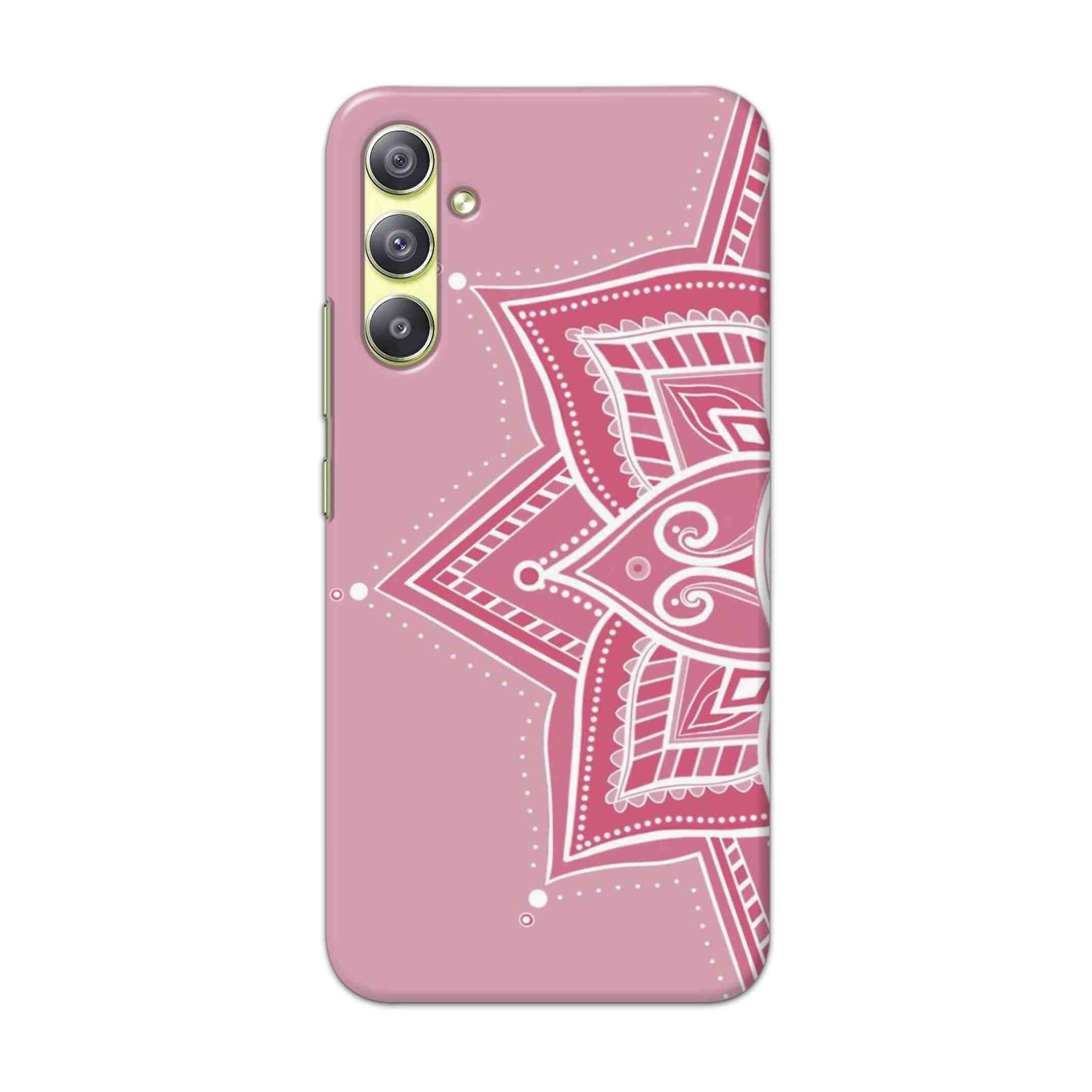 Buy Pink Rangoli Hard Back Mobile Phone Case Cover For Samsung Galaxy A34 5G Online