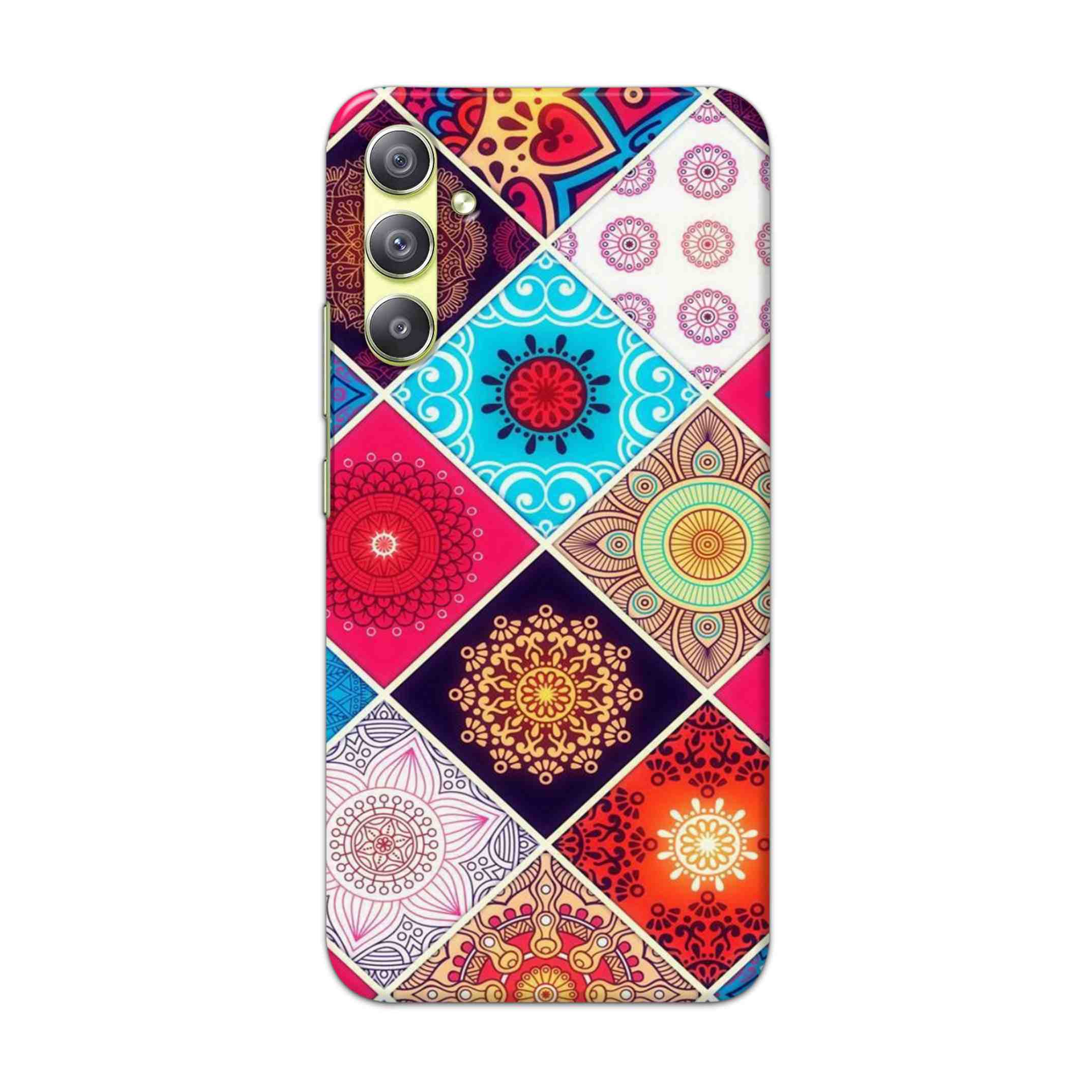 Buy Rainbow Mandala Hard Back Mobile Phone Case Cover For Samsung Galaxy A34 5G Online