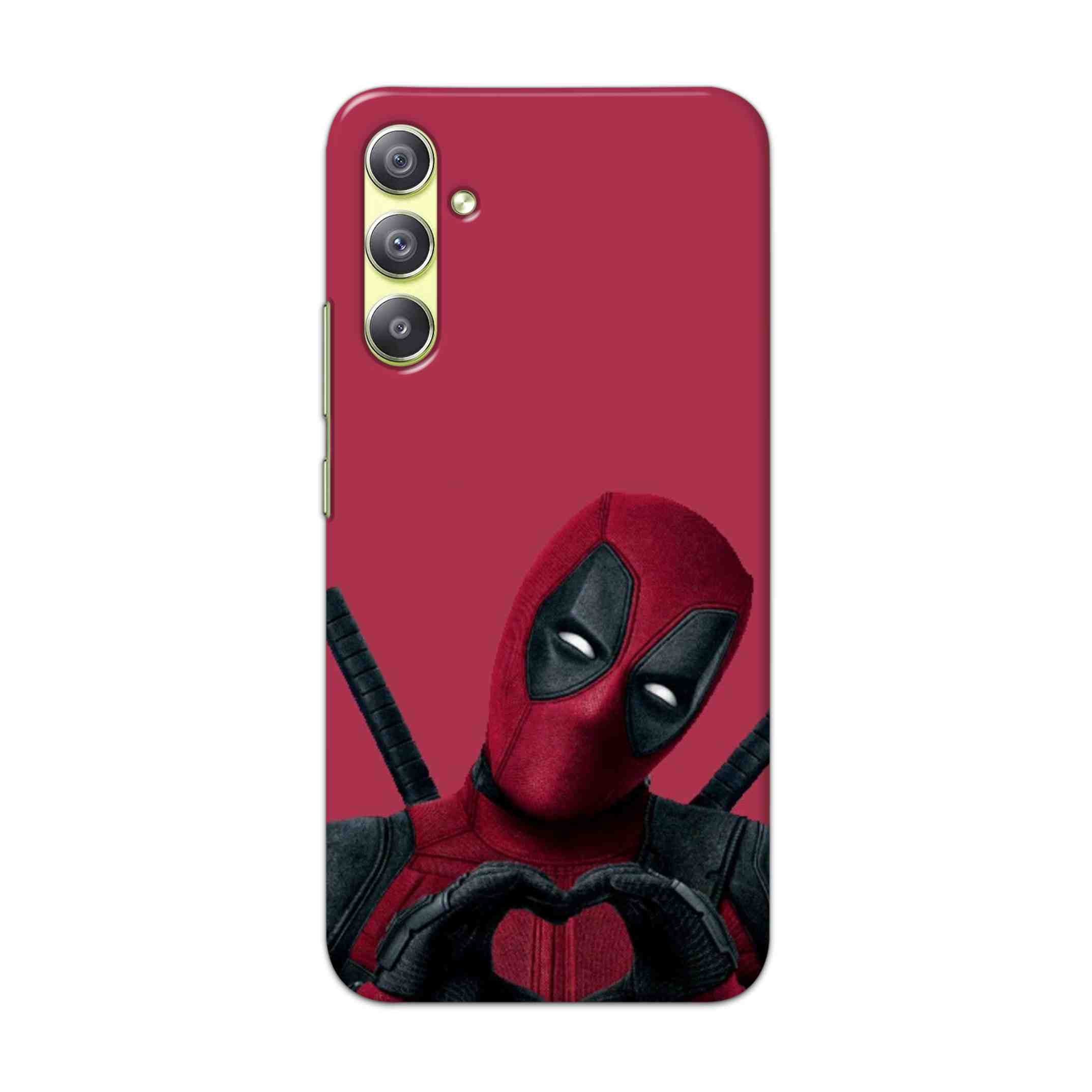 Buy Deadpool Heart Hard Back Mobile Phone Case Cover For Samsung Galaxy A34 5G Online