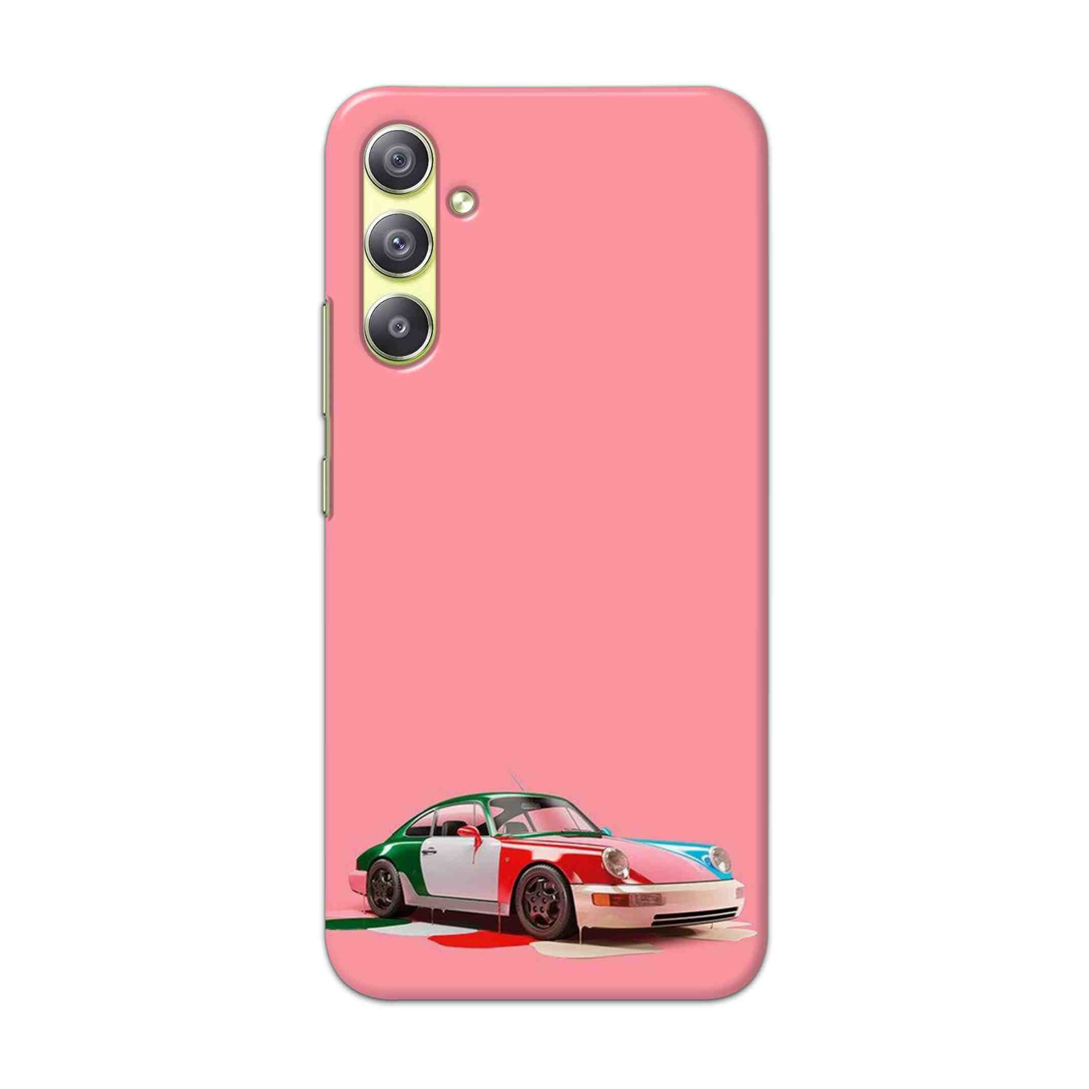 Buy Pink Porche Hard Back Mobile Phone Case Cover For Samsung Galaxy A34 5G Online