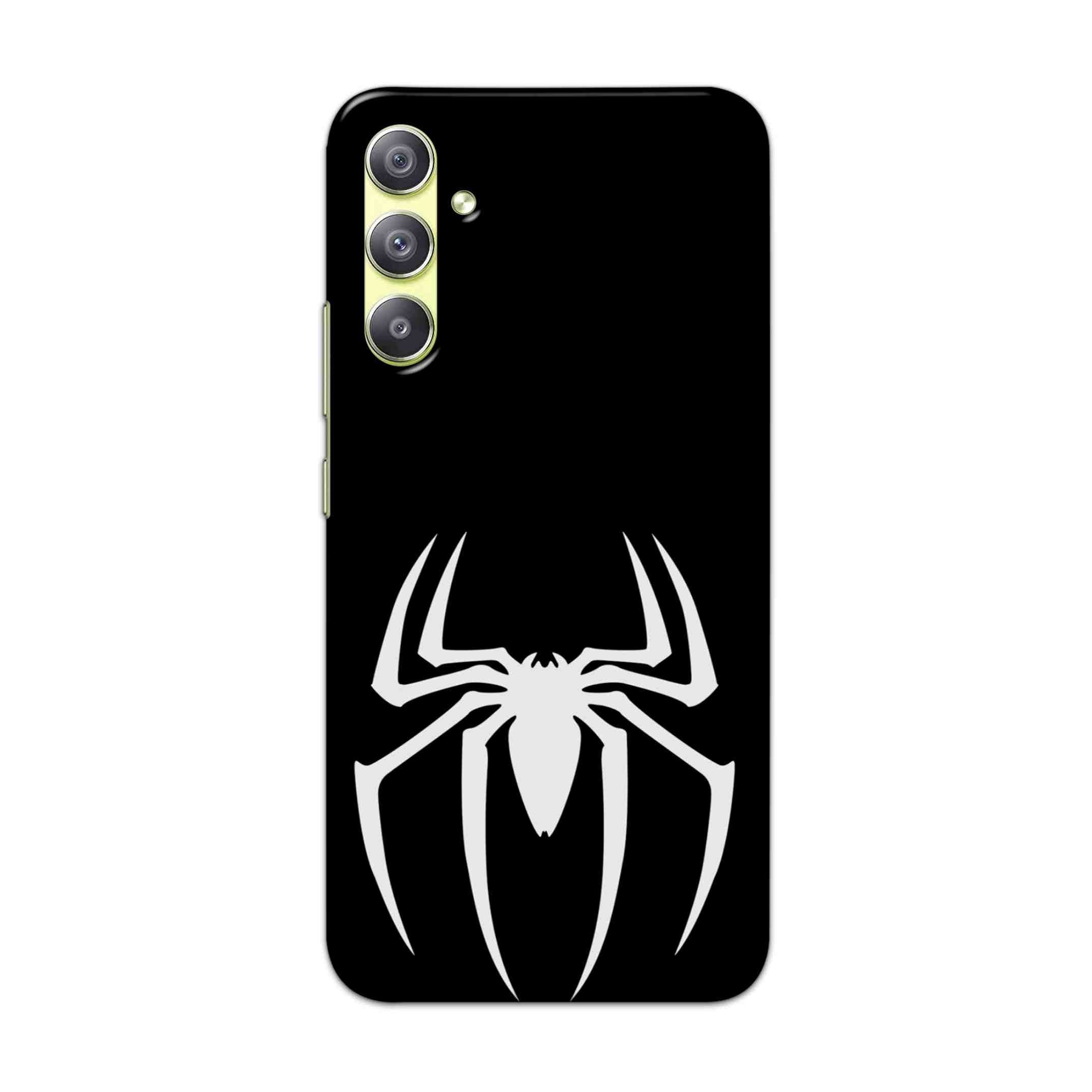 Buy Black Spiderman Logo Hard Back Mobile Phone Case Cover For Samsung Galaxy A34 5G Online