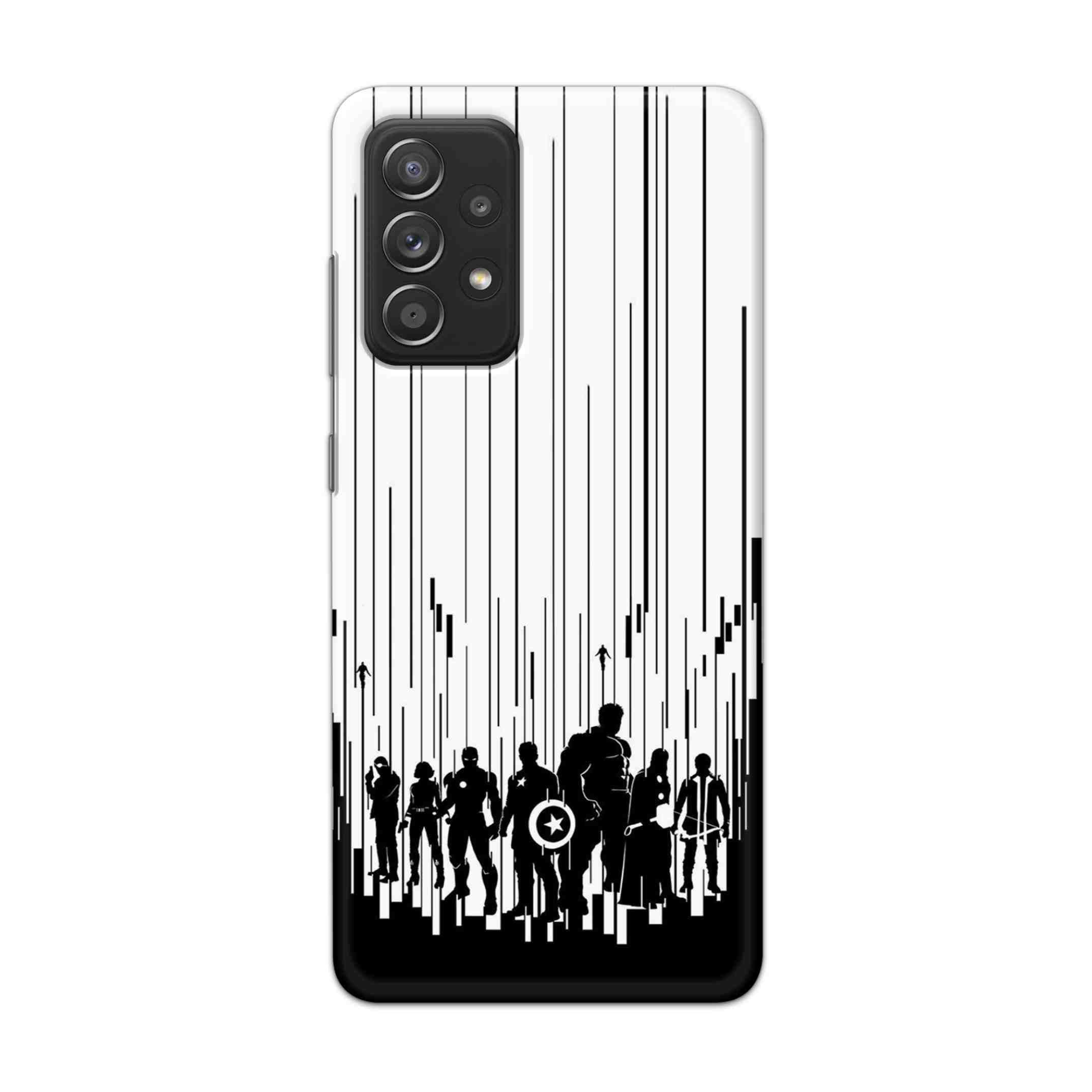 Buy Black And White Avengers Hard Back Mobile Phone Case Cover For Samsung Galaxy A52 Online