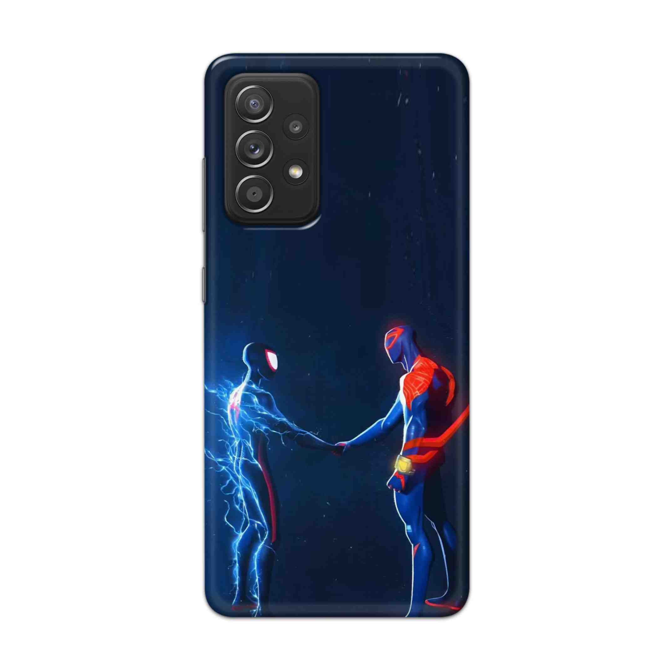 Buy Miles Morales Meet With Spiderman Hard Back Mobile Phone Case Cover For Samsung Galaxy A52 Online