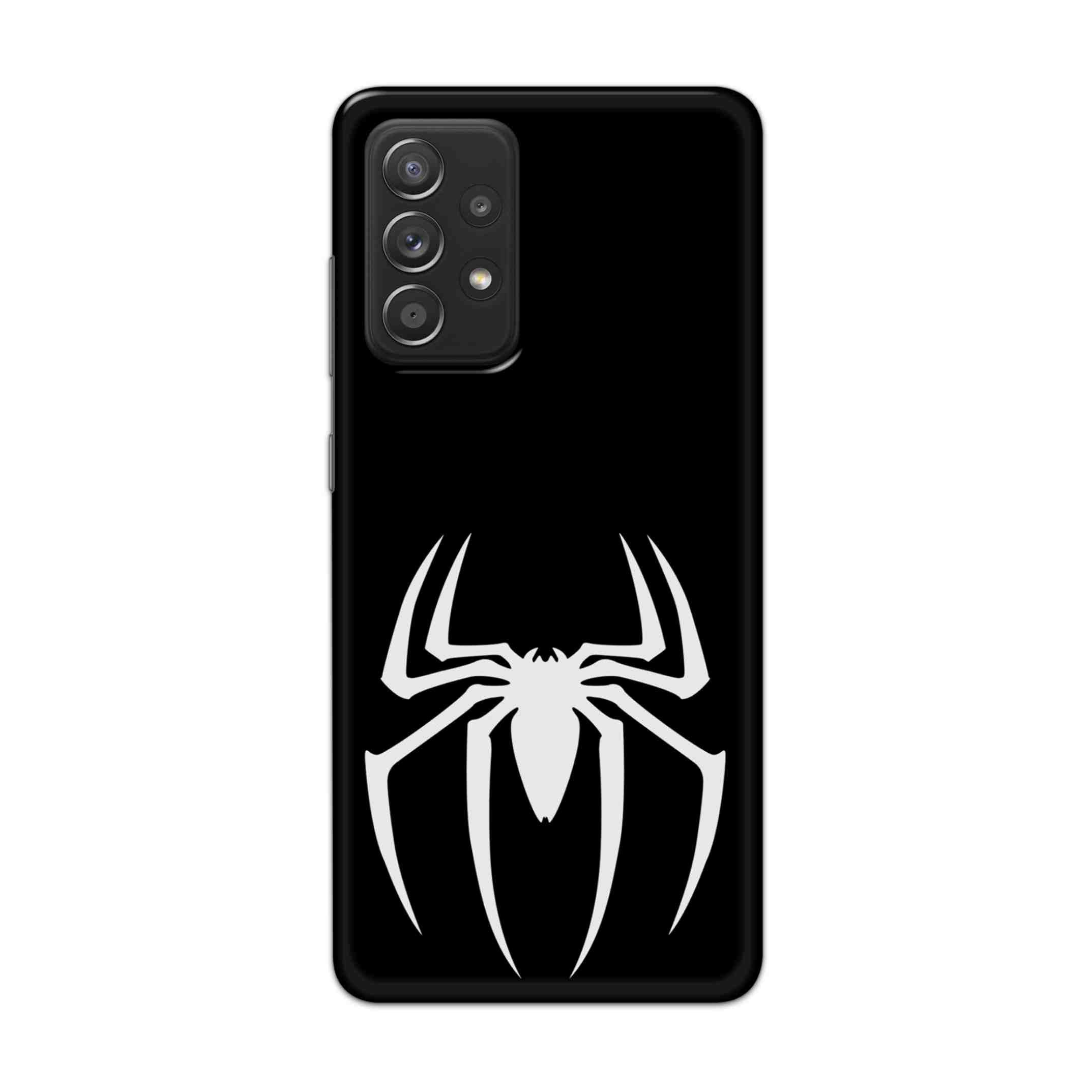 Buy Black Spiderman Logo Hard Back Mobile Phone Case Cover For Samsung Galaxy A52 Online