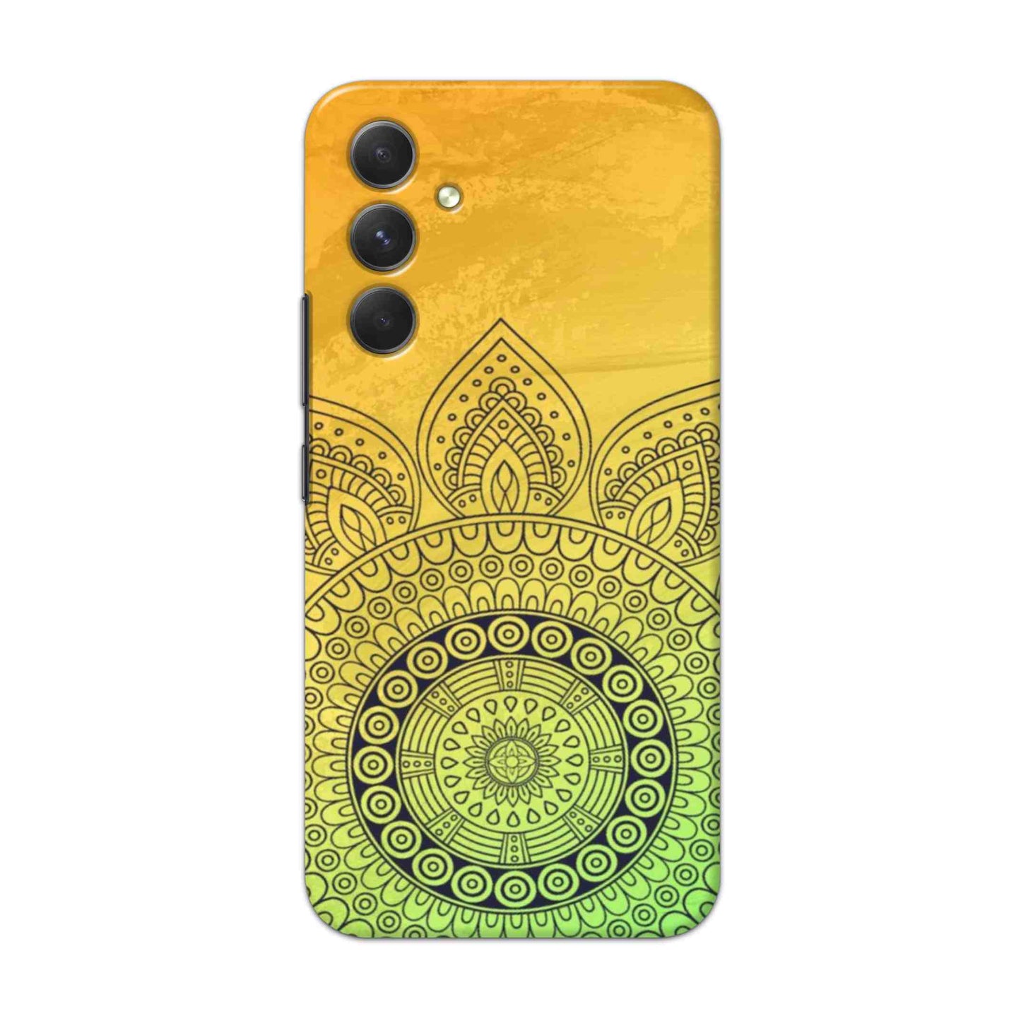 Buy Yellow Rangoli Hard Back Mobile Phone Case Cover For Samsung Galaxy A54 5G Online