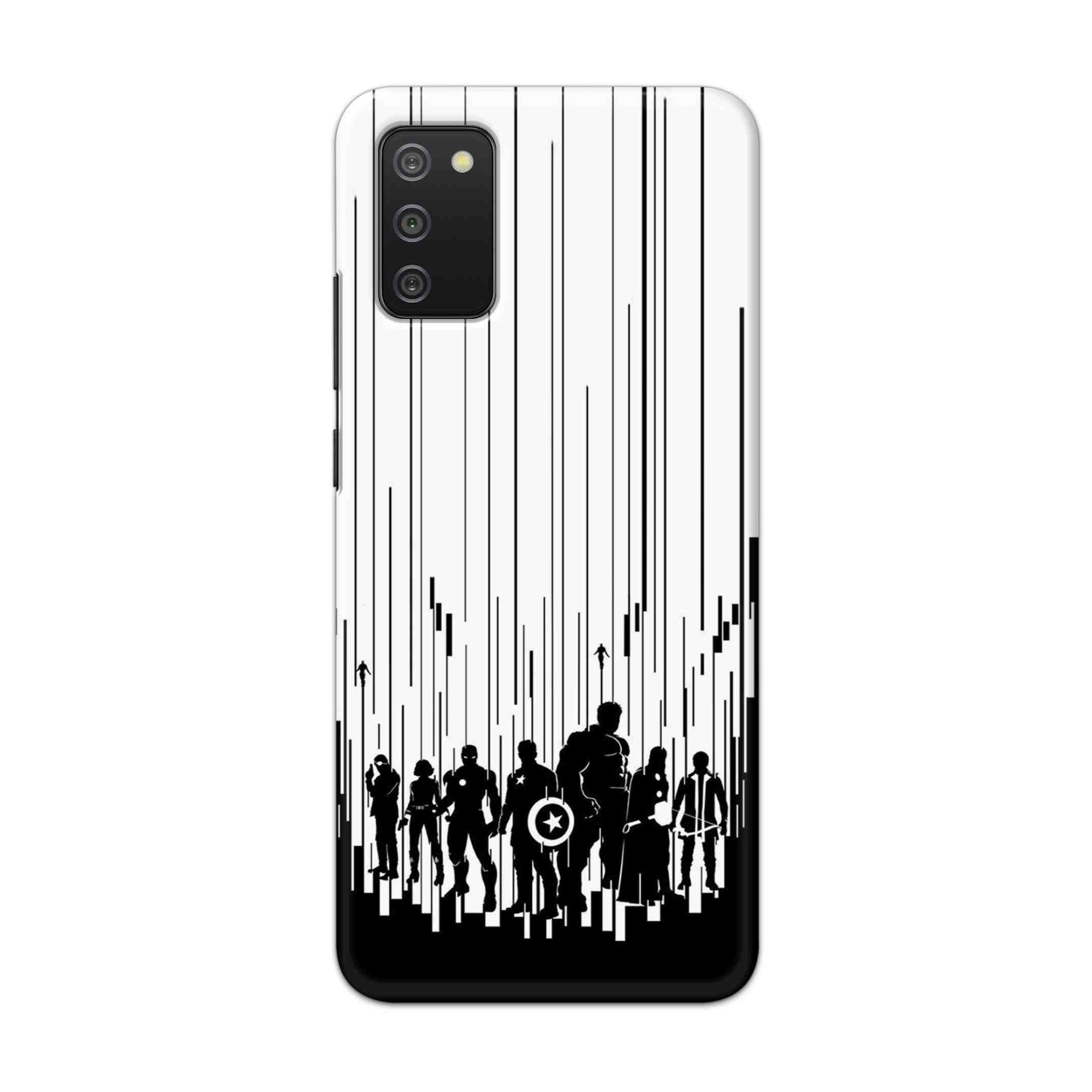 Buy Black And White Avengers Hard Back Mobile Phone Case Cover For Samsung Galaxy M02s Online