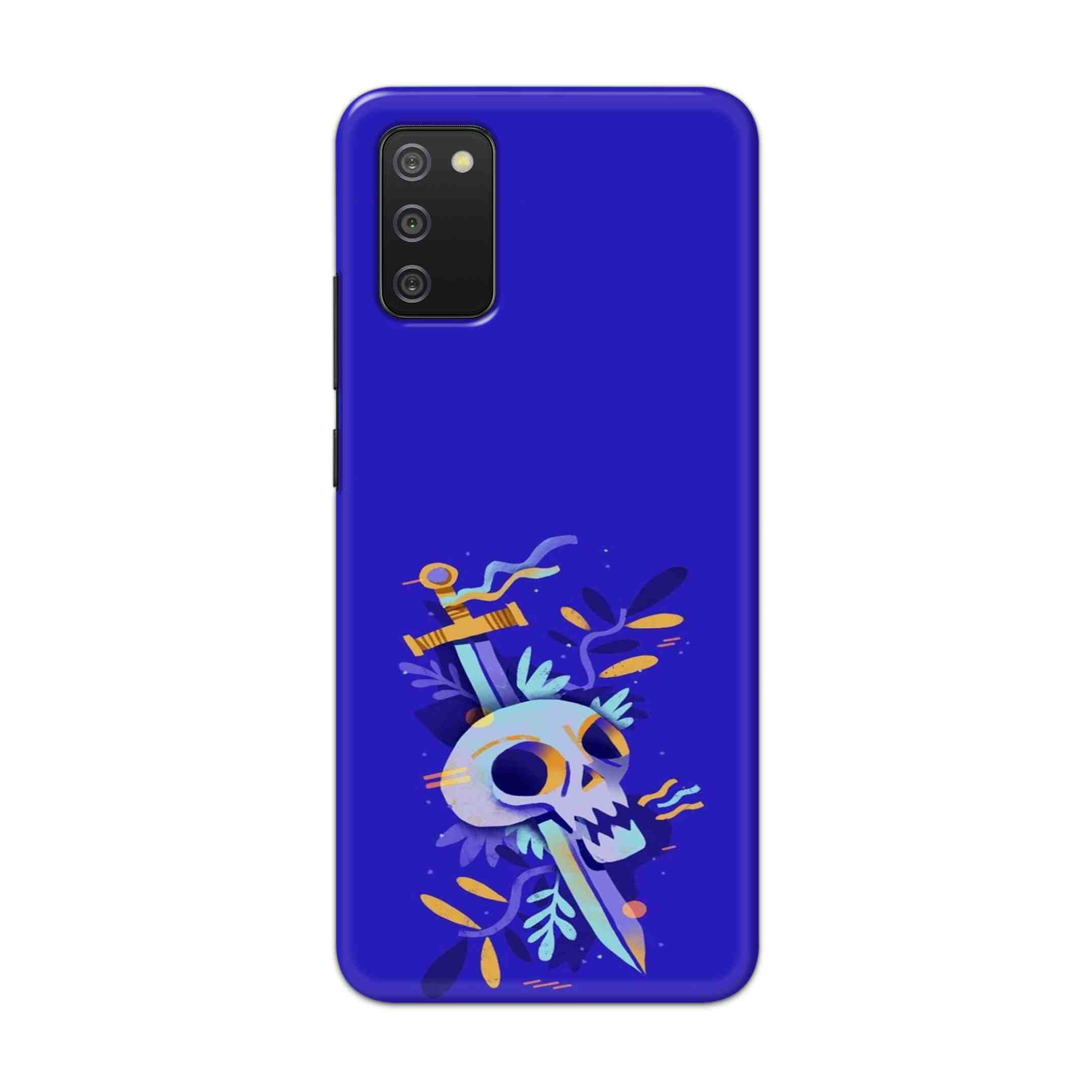 Buy Blue Skull Hard Back Mobile Phone Case Cover For Samsung Galaxy M02s Online