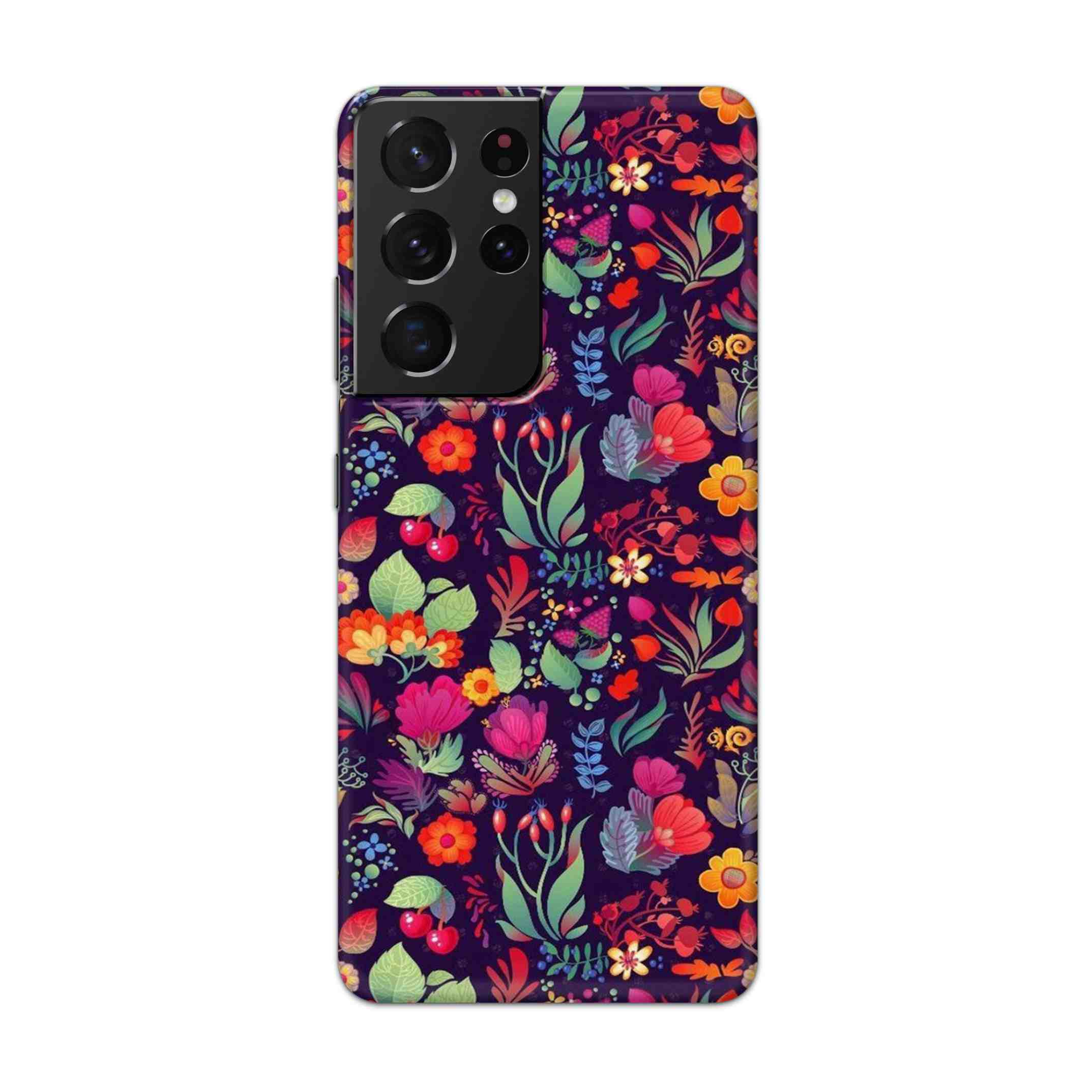 Buy Fruits Flower Hard Back Mobile Phone Case Cover For Samsung Galaxy S21 Ultra Online