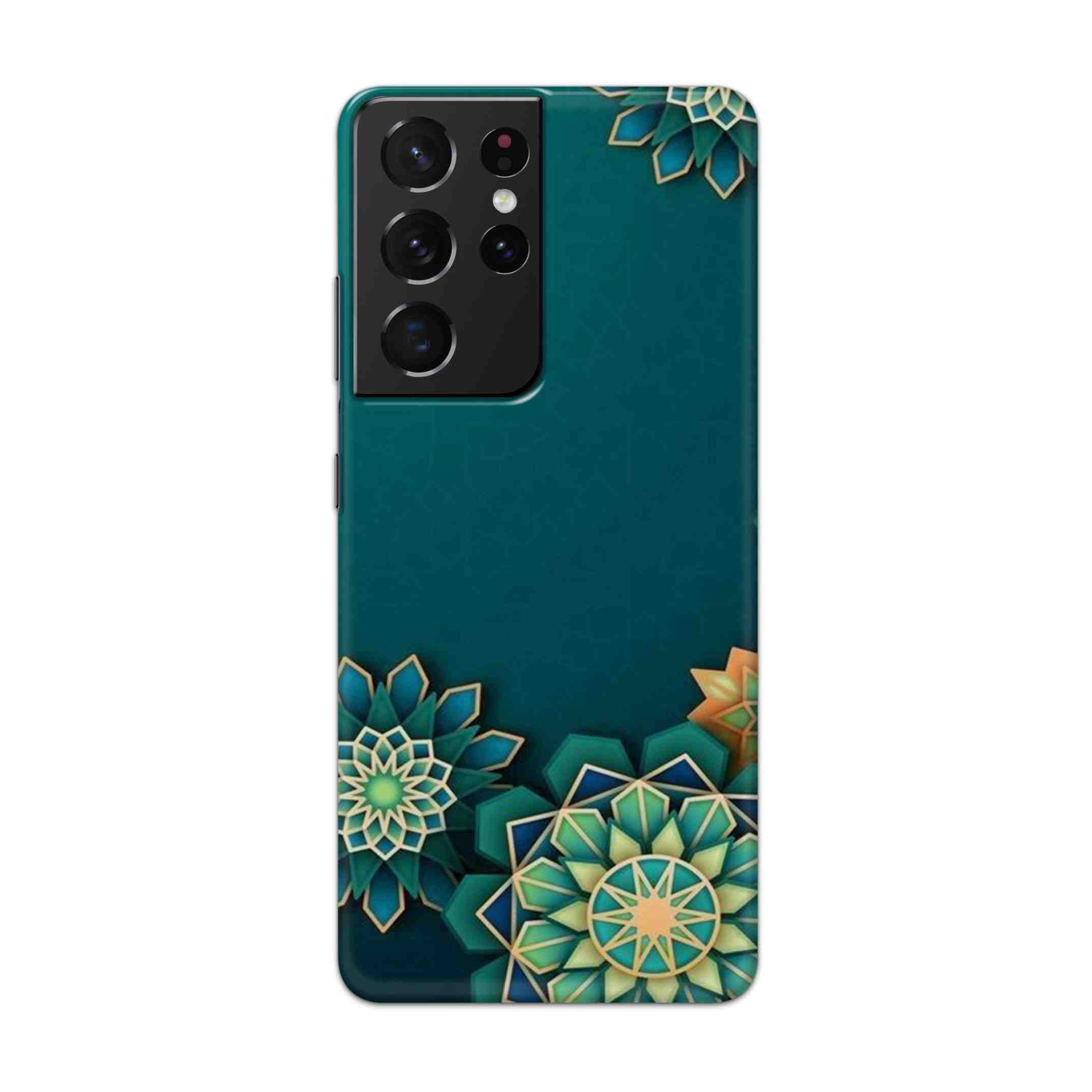 Buy Green Flower Hard Back Mobile Phone Case Cover For Samsung Galaxy S21 Ultra Online