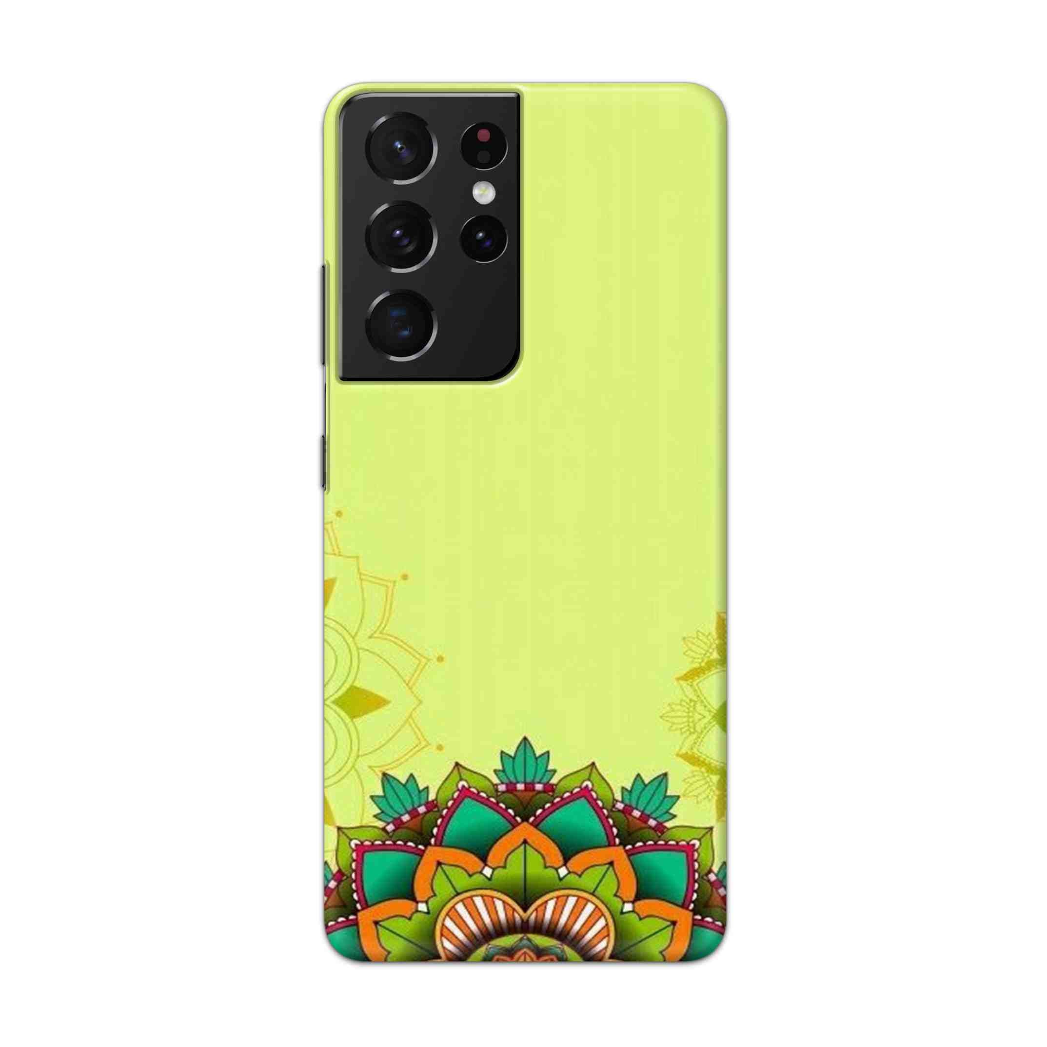 Buy Flower Mandala Hard Back Mobile Phone Case Cover For Samsung Galaxy S21 Ultra Online