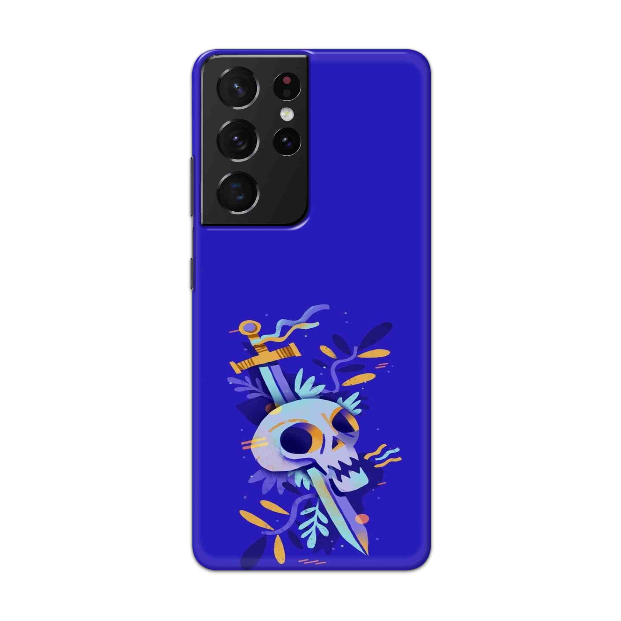 Buy Blue Skull Hard Back Mobile Phone Case Cover For Samsung Galaxy S21 Ultra Online