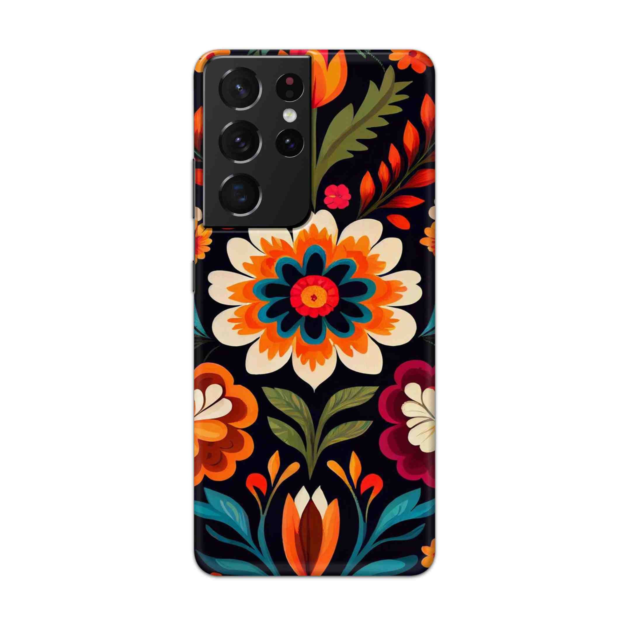 Buy Flower Hard Back Mobile Phone Case Cover For Samsung Galaxy S21 Ultra Online