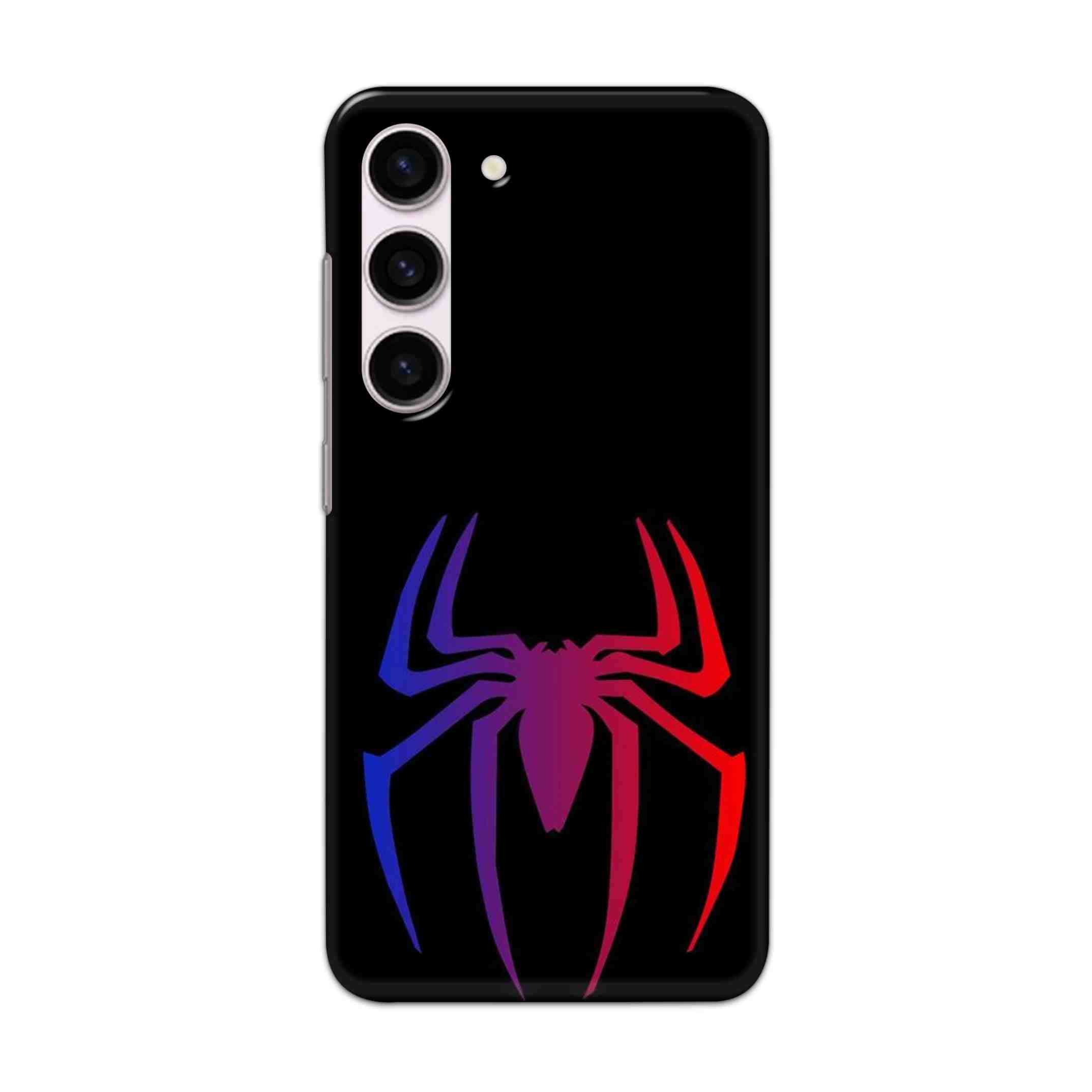 Buy Neon Spiderman Logo Hard Back Mobile Phone Case Cover For Samsung Galaxy S23 Online