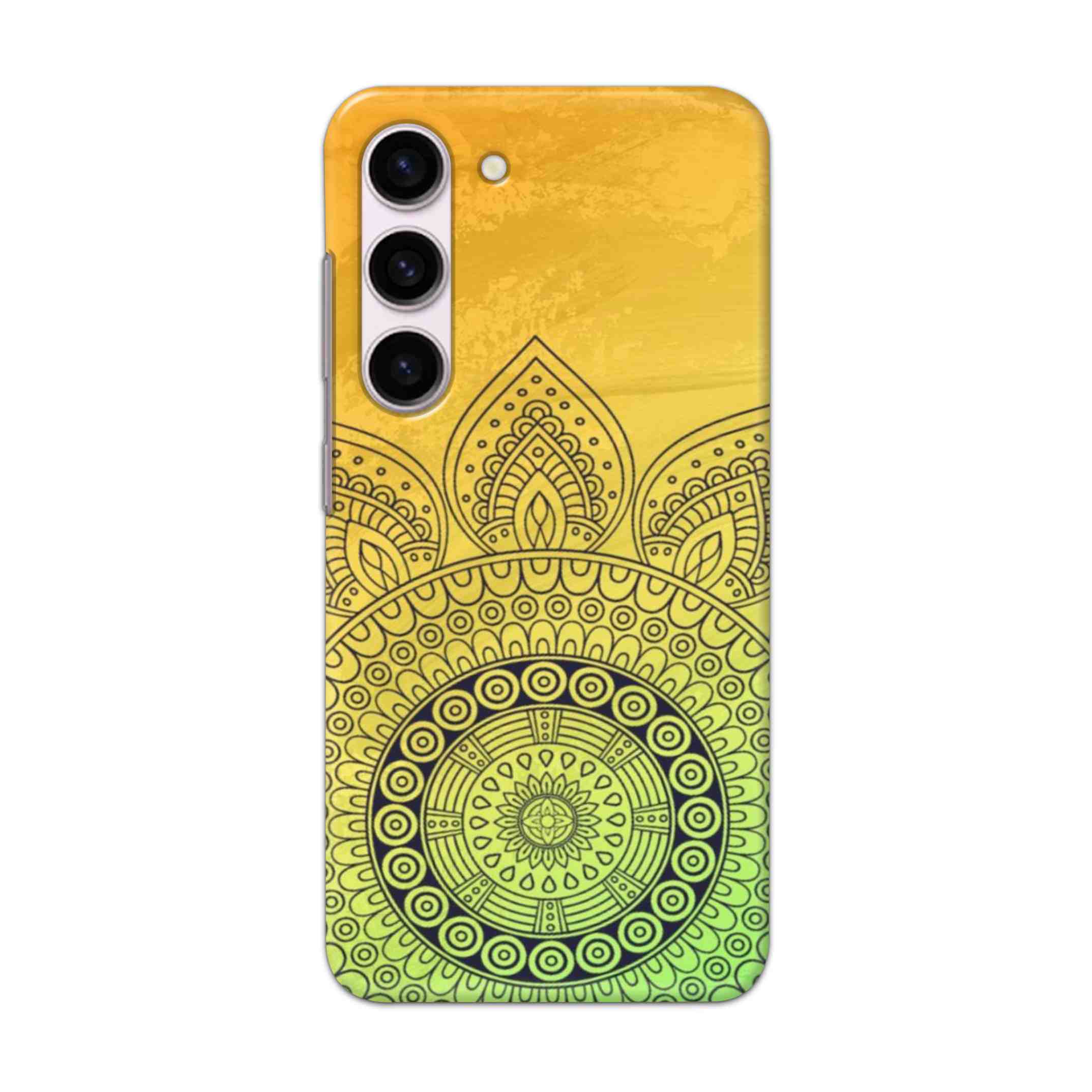 Buy Yellow Rangoli Hard Back Mobile Phone Case Cover For Samsung Galaxy S23 Online