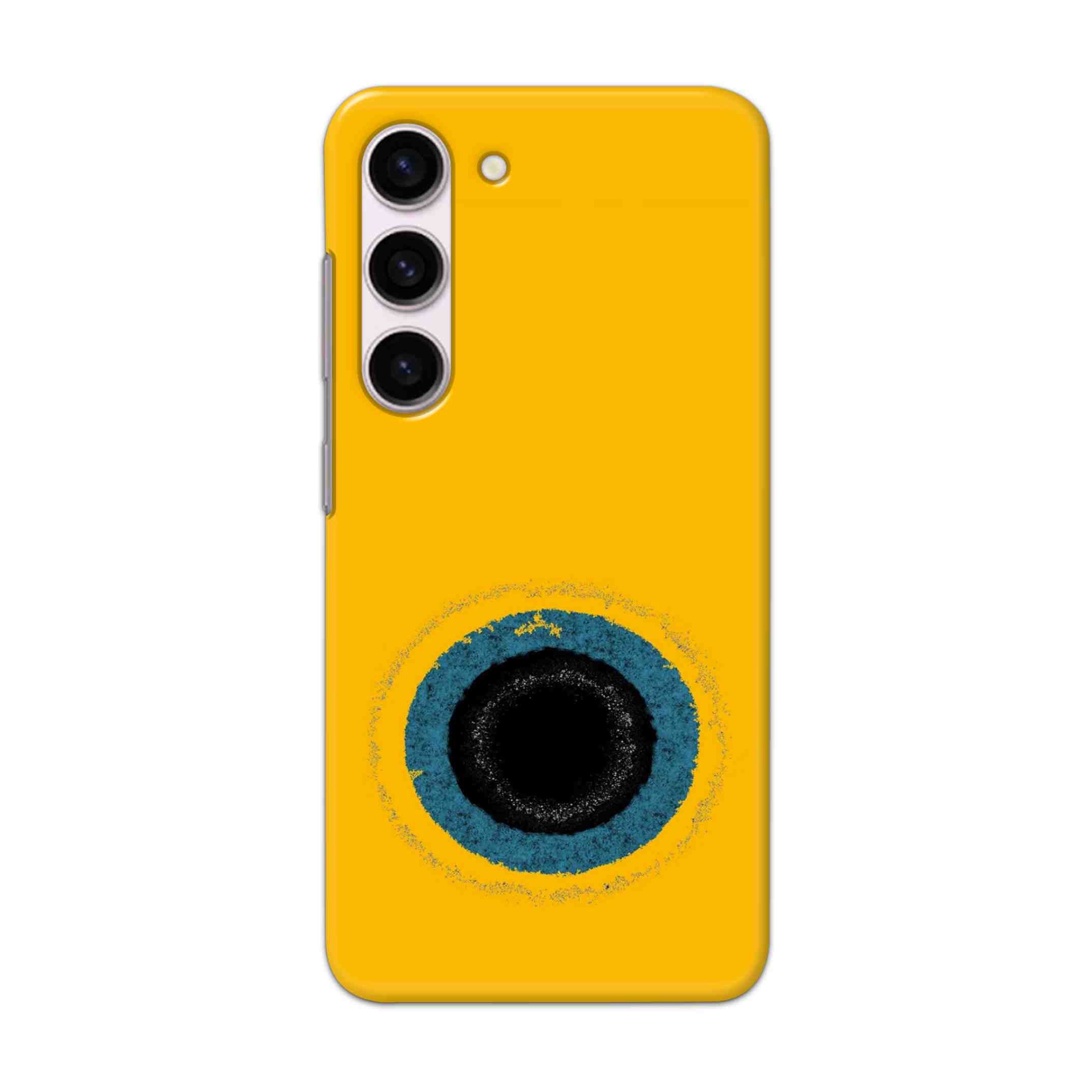 Buy Dark Hole With Yellow Background Hard Back Mobile Phone Case Cover For Samsung Galaxy S23 Online