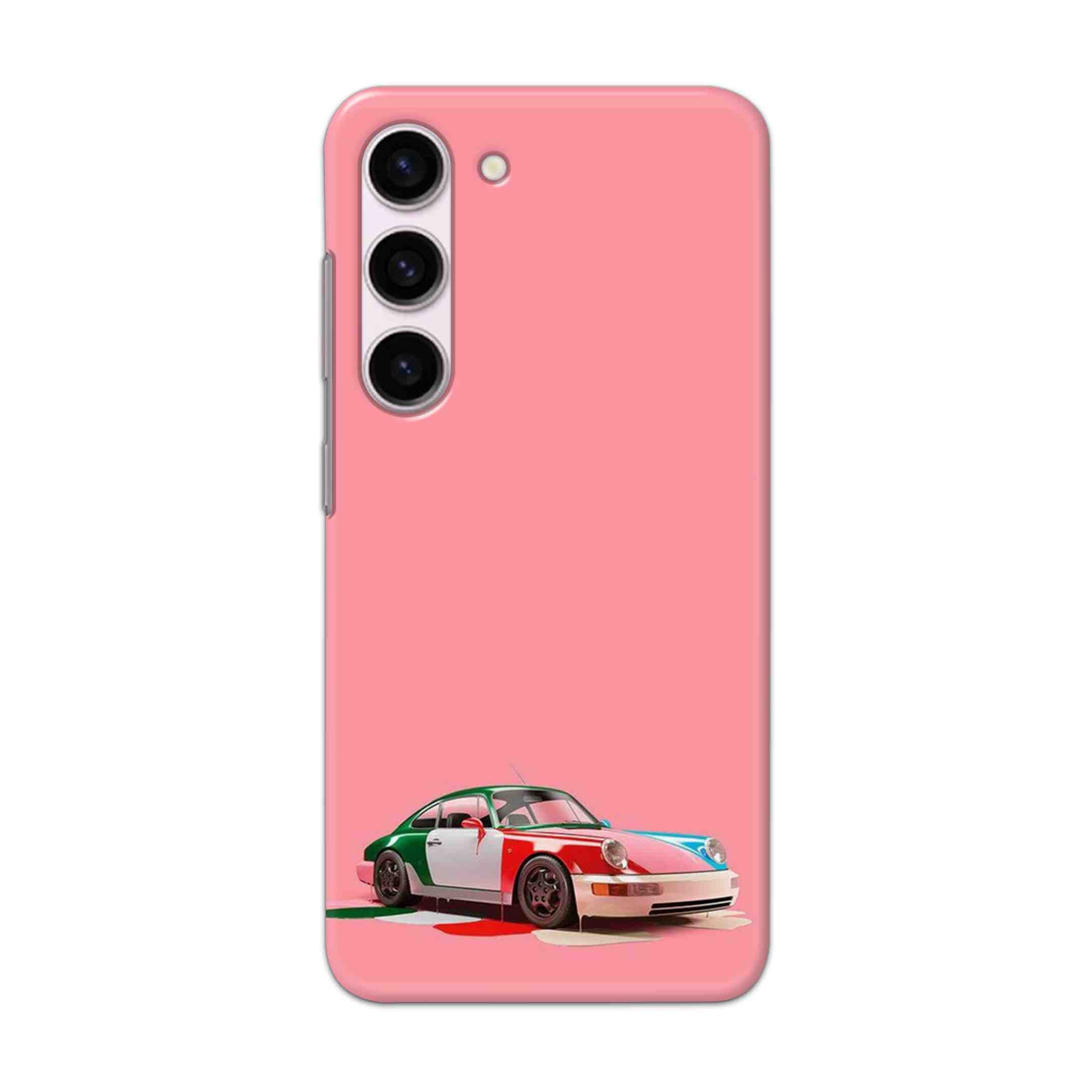 Buy Pink Porche Hard Back Mobile Phone Case Cover For Samsung Galaxy S23 Online